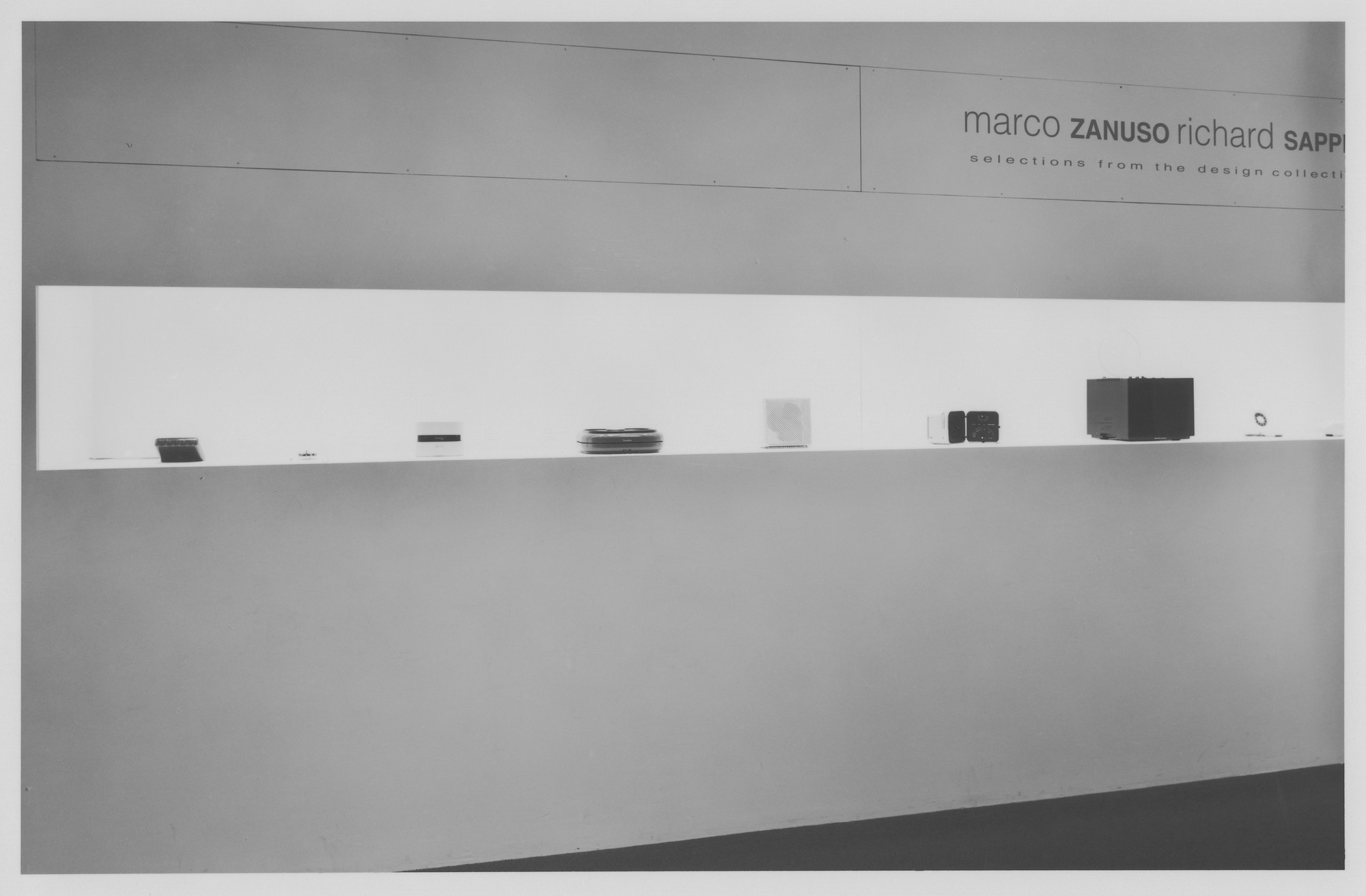 Installation view of the exhibition "Zanuso/Sapper Installation" MoMA
