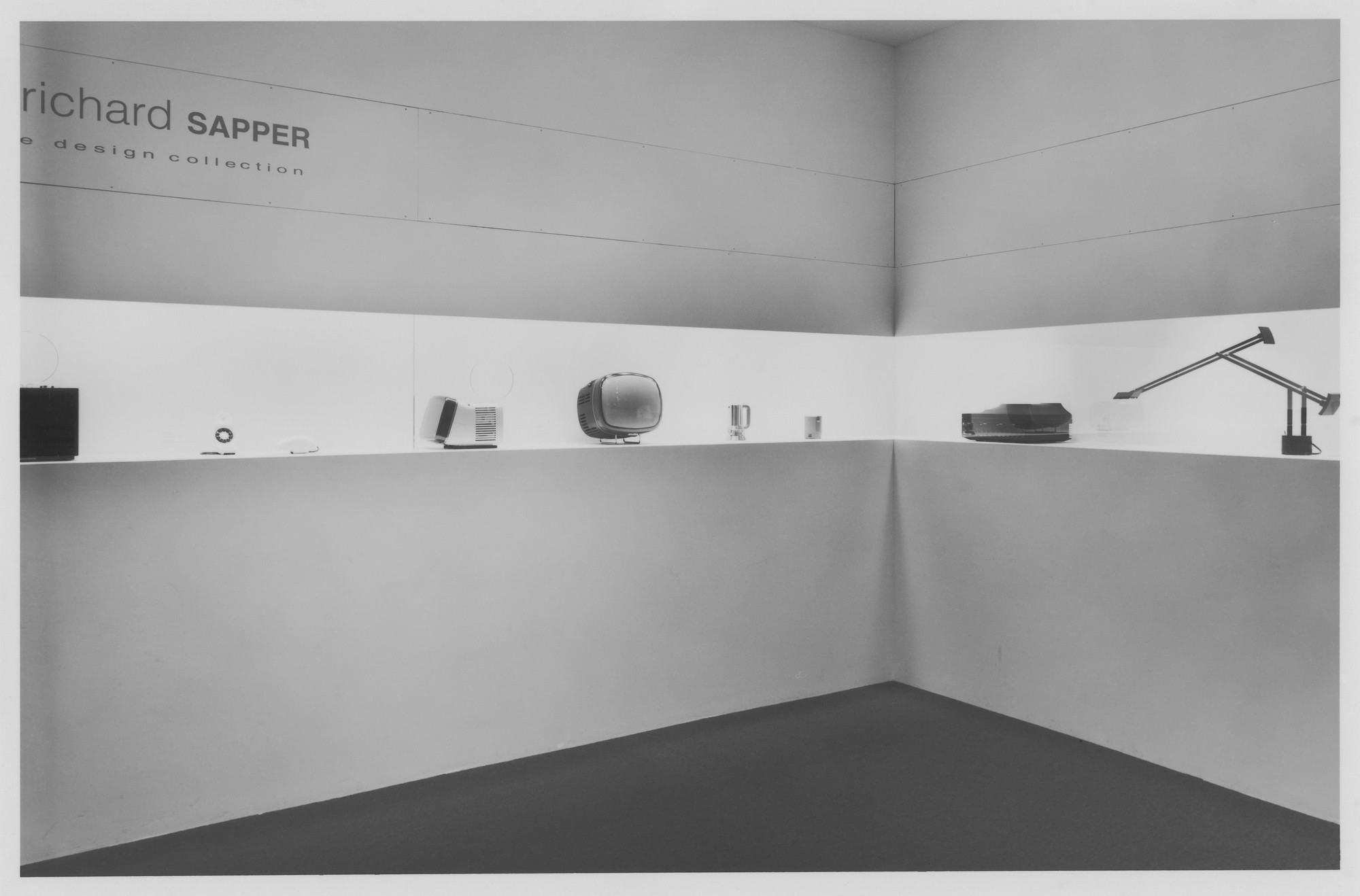 Installation view of the exhibition "Zanuso/Sapper Installation" MoMA