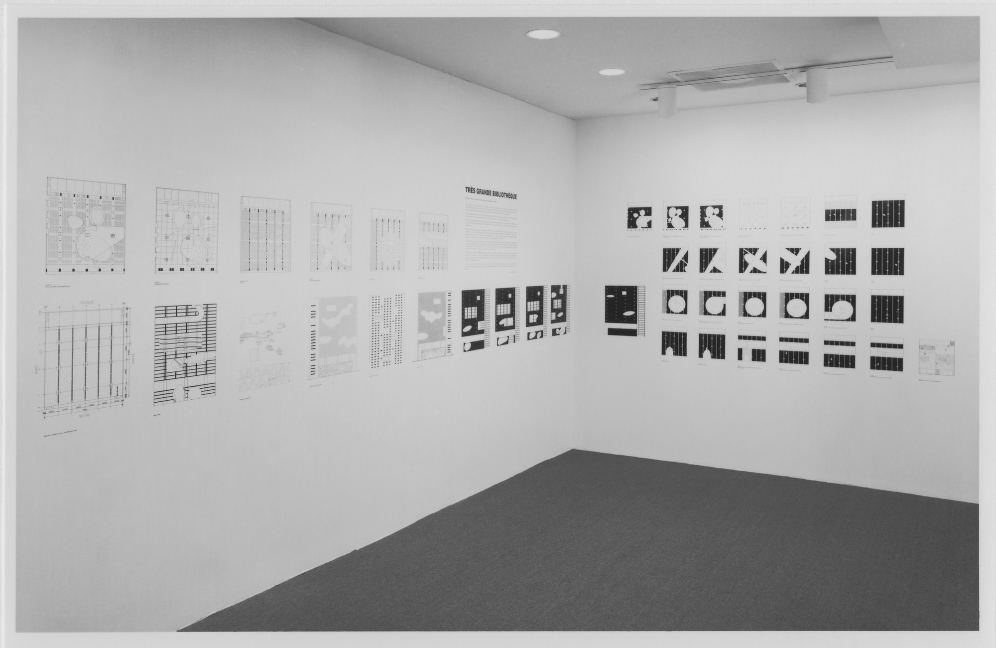 Installation view of the exhibition "Thresholds/O.M.A. at The Museum of