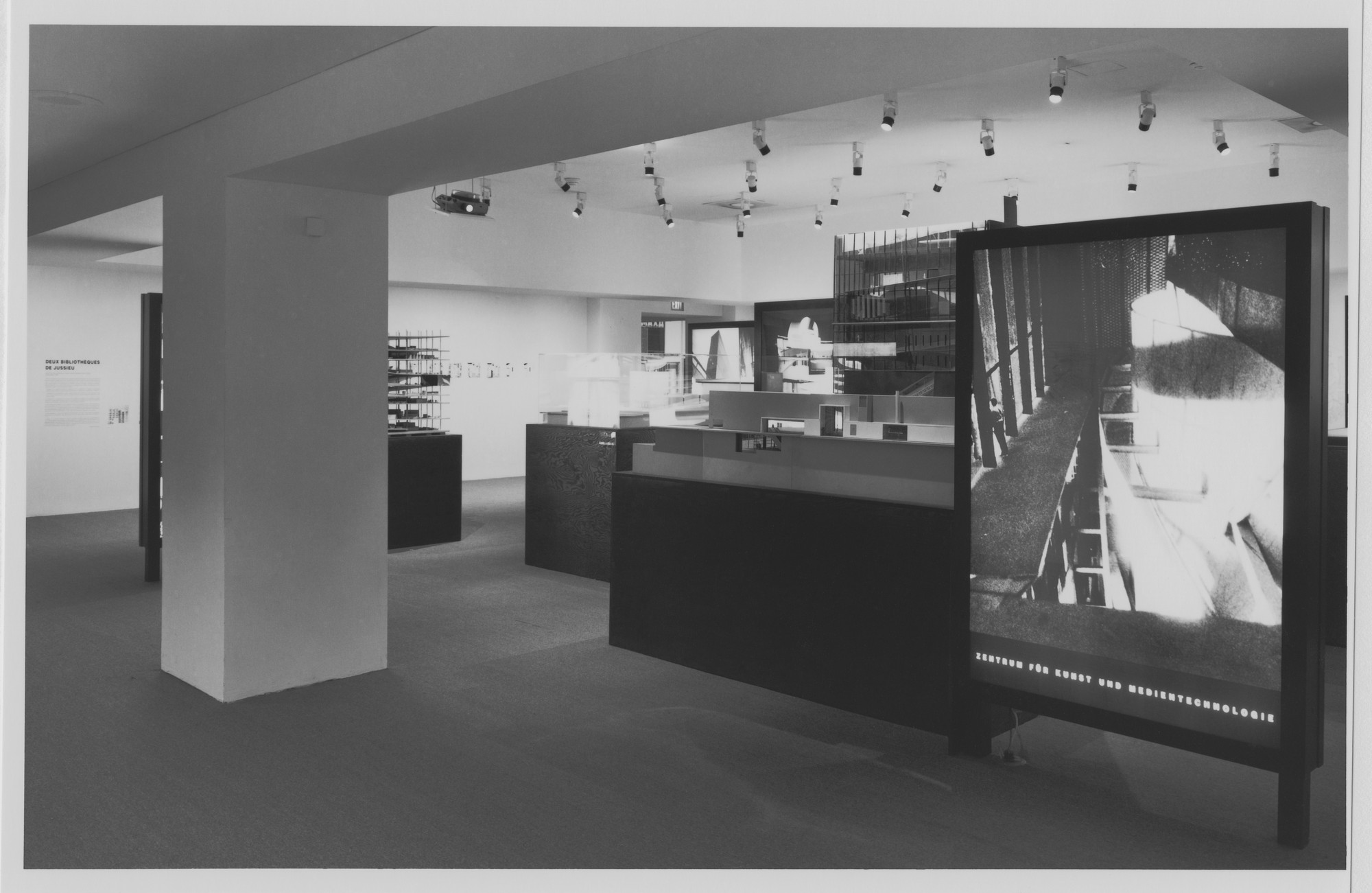 Installation view of the exhibition "Thresholds/O.M.A. at The Museum of