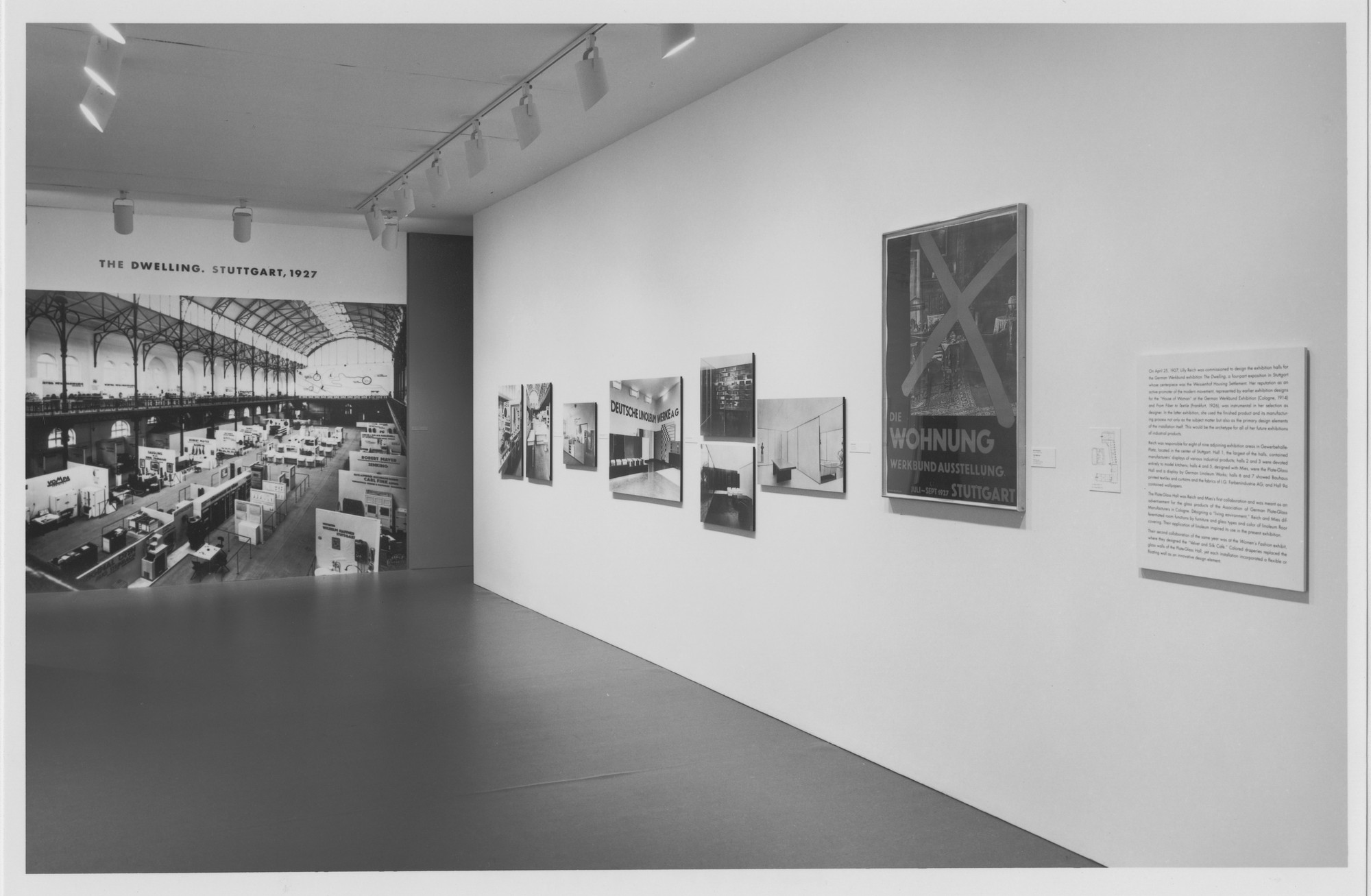 Installation view of the exhibition "Lilly Reich Designer and