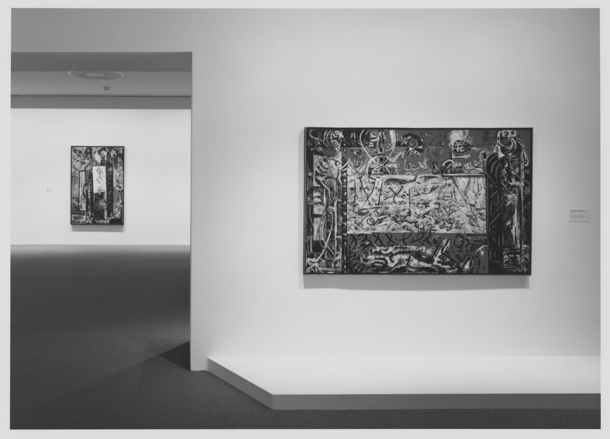 Installation view of the exhibition, "Jackson Pollock " MoMA