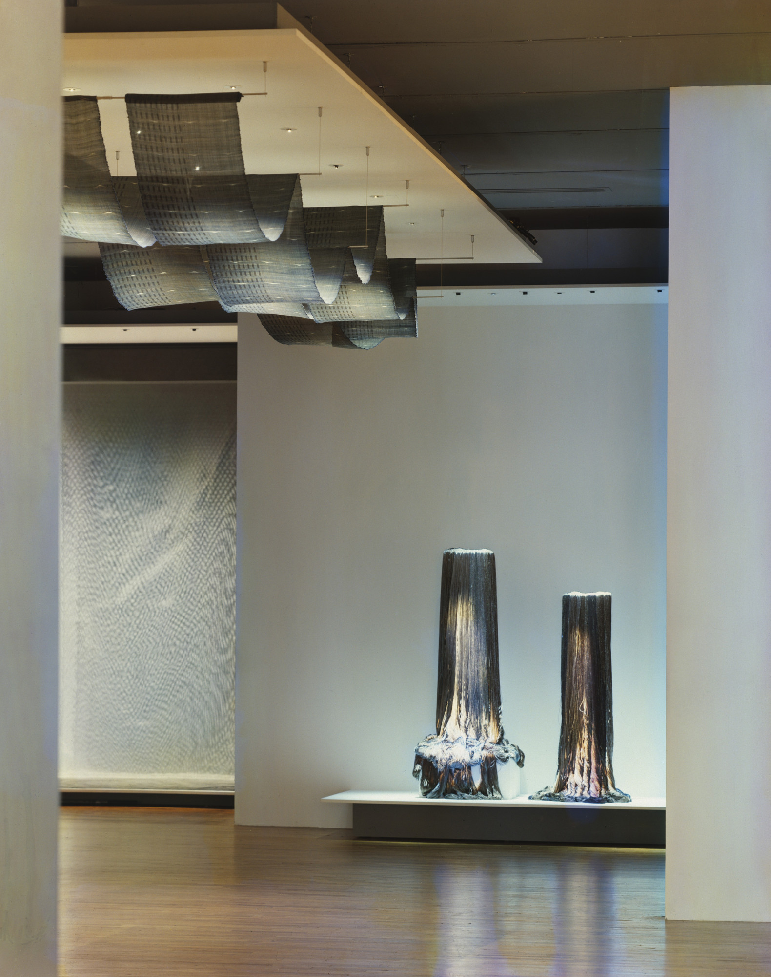 Installation view of the exhibition "Structure and Surface Contemporary Japanese Textiles" MoMA