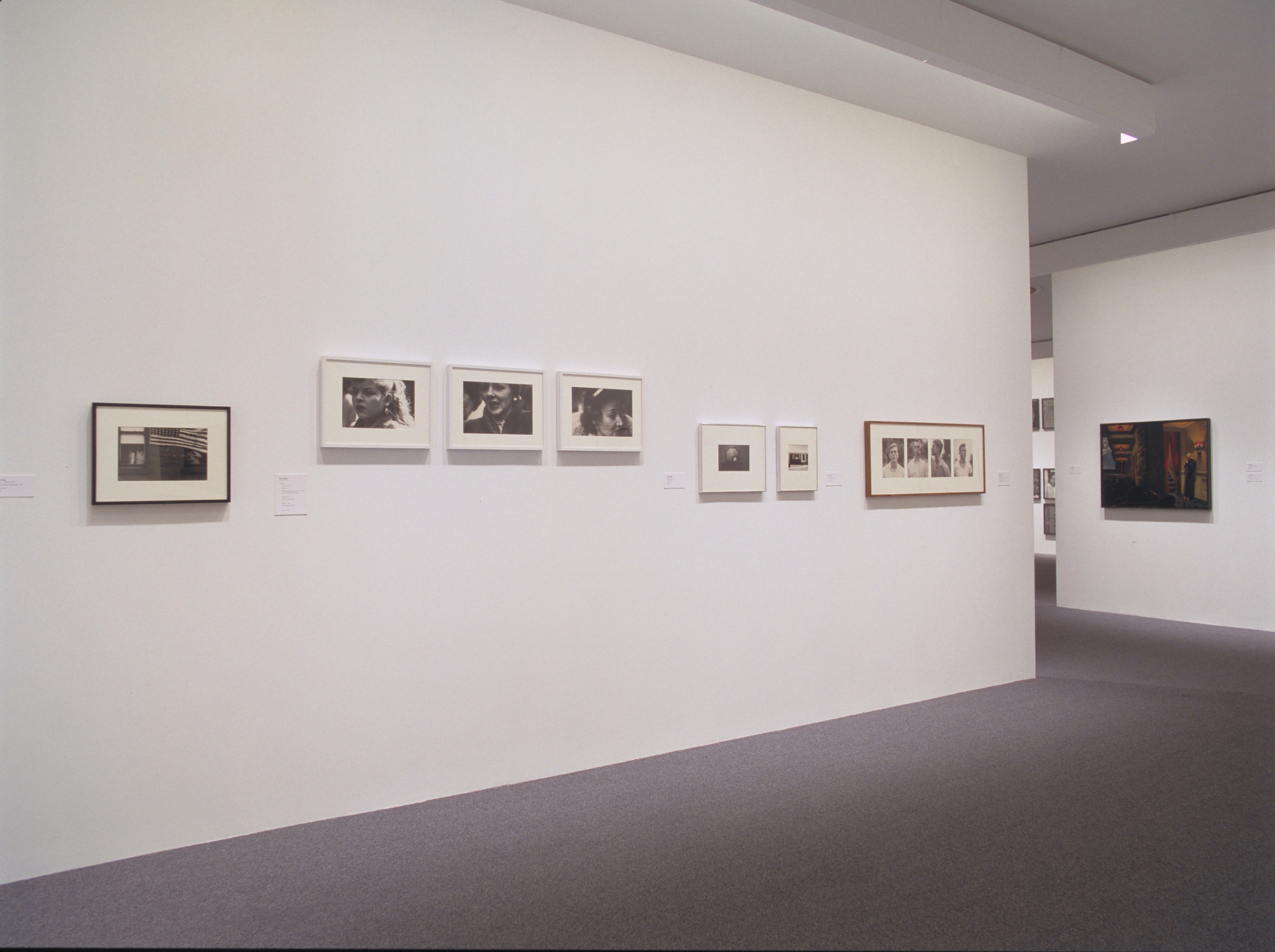 Installation view of the exhibition "Walker Evans & Company," in the