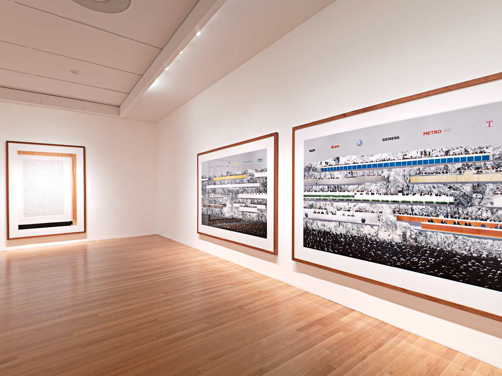 Installation view of the exhibition "Andreas Gursky" MoMA