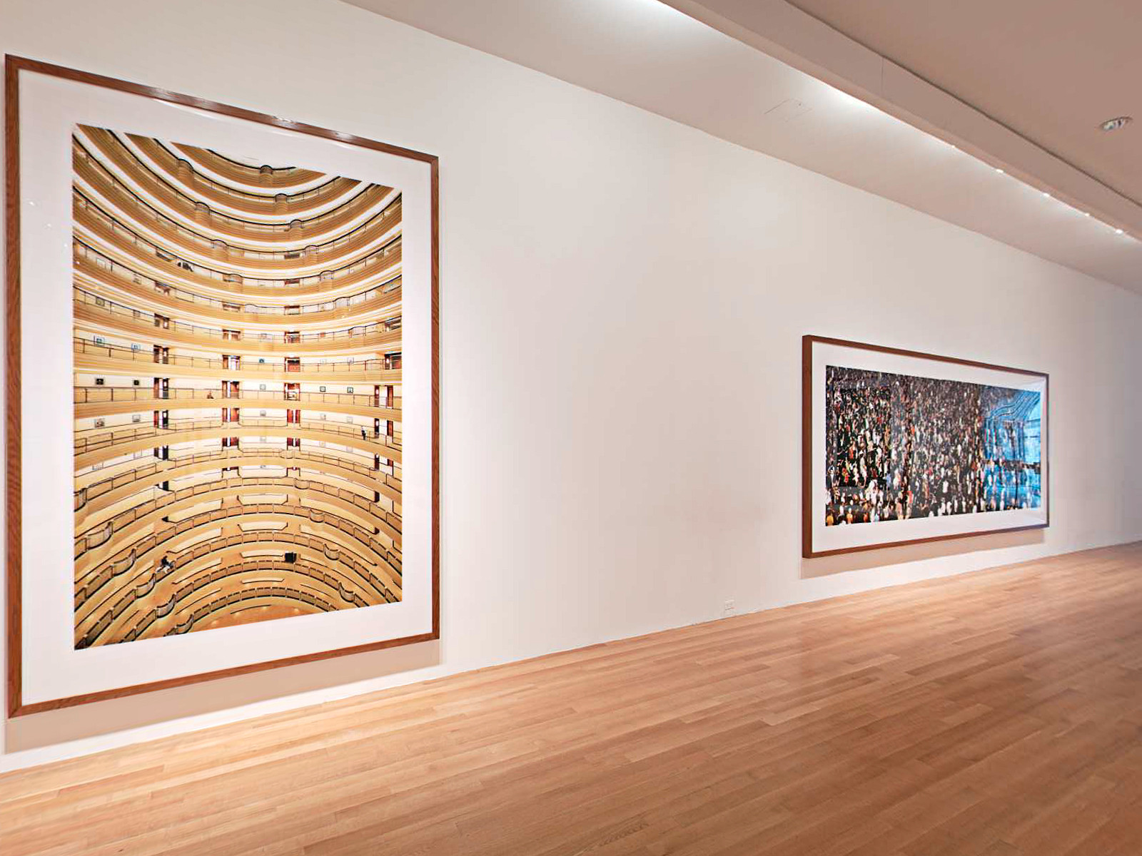 Installation view of the exhibition "Andreas Gursky" MoMA