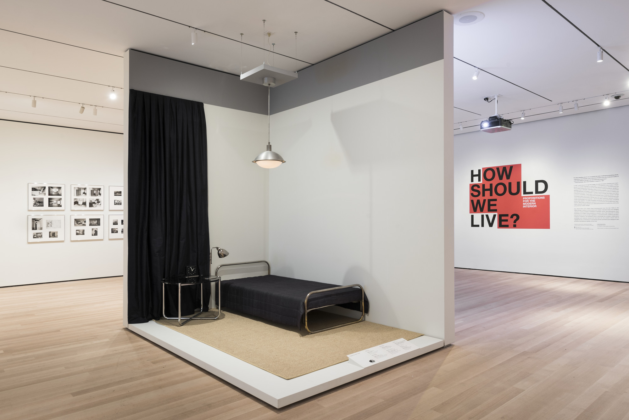 Installation view of the exhibition, "How Should We Propositions the Modern Interior" | MoMA