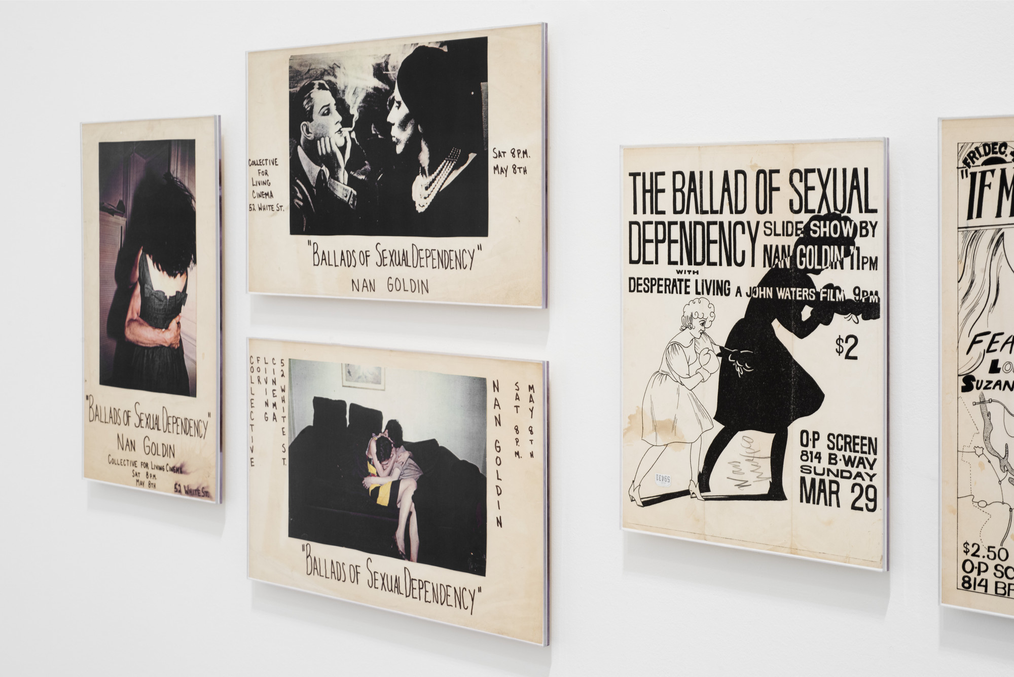 Installation view of the exhibition, "Nan Goldin The
