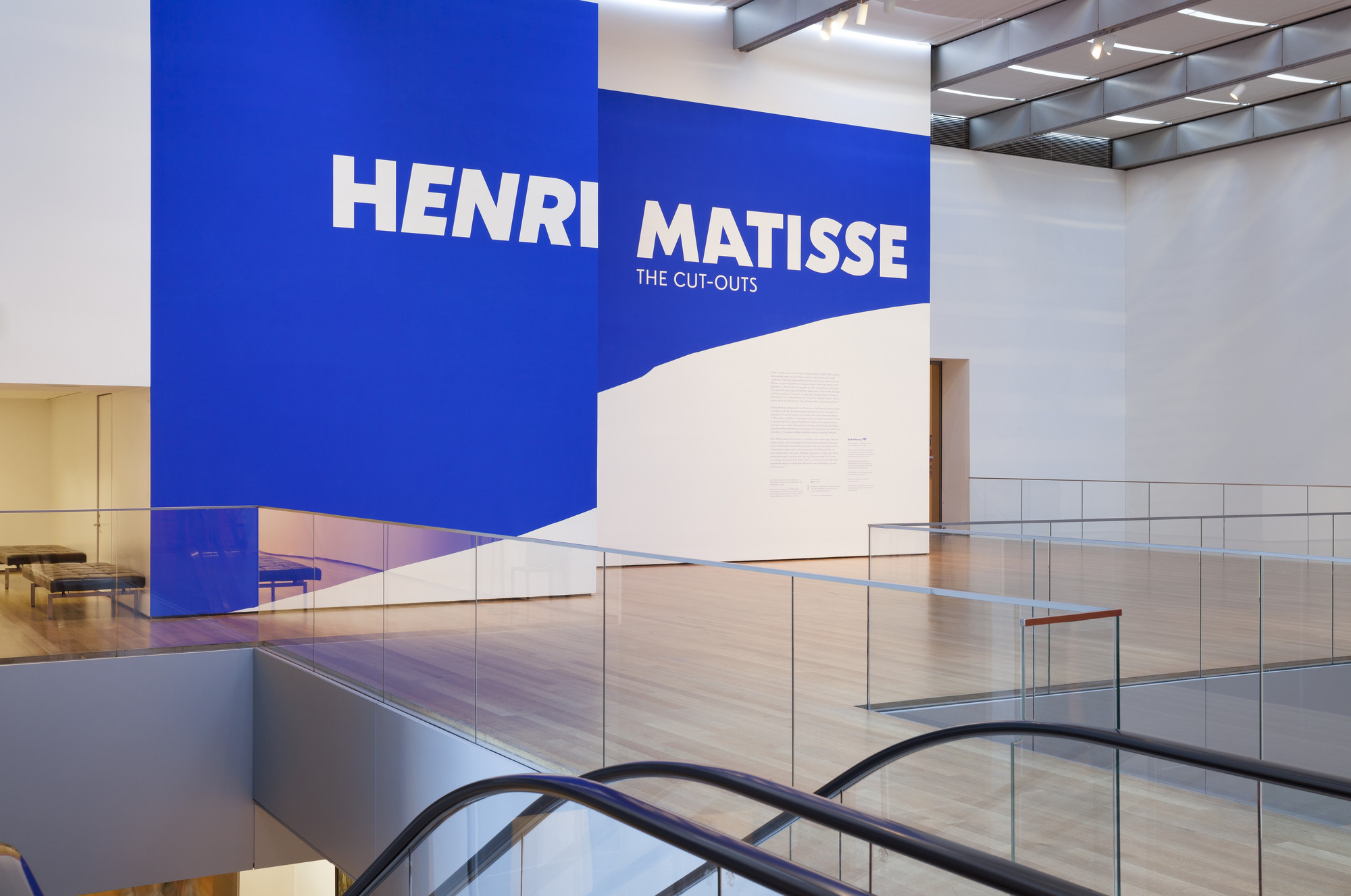 Installation view of the exhibition "Henri Matisse The CutOuts" MoMA