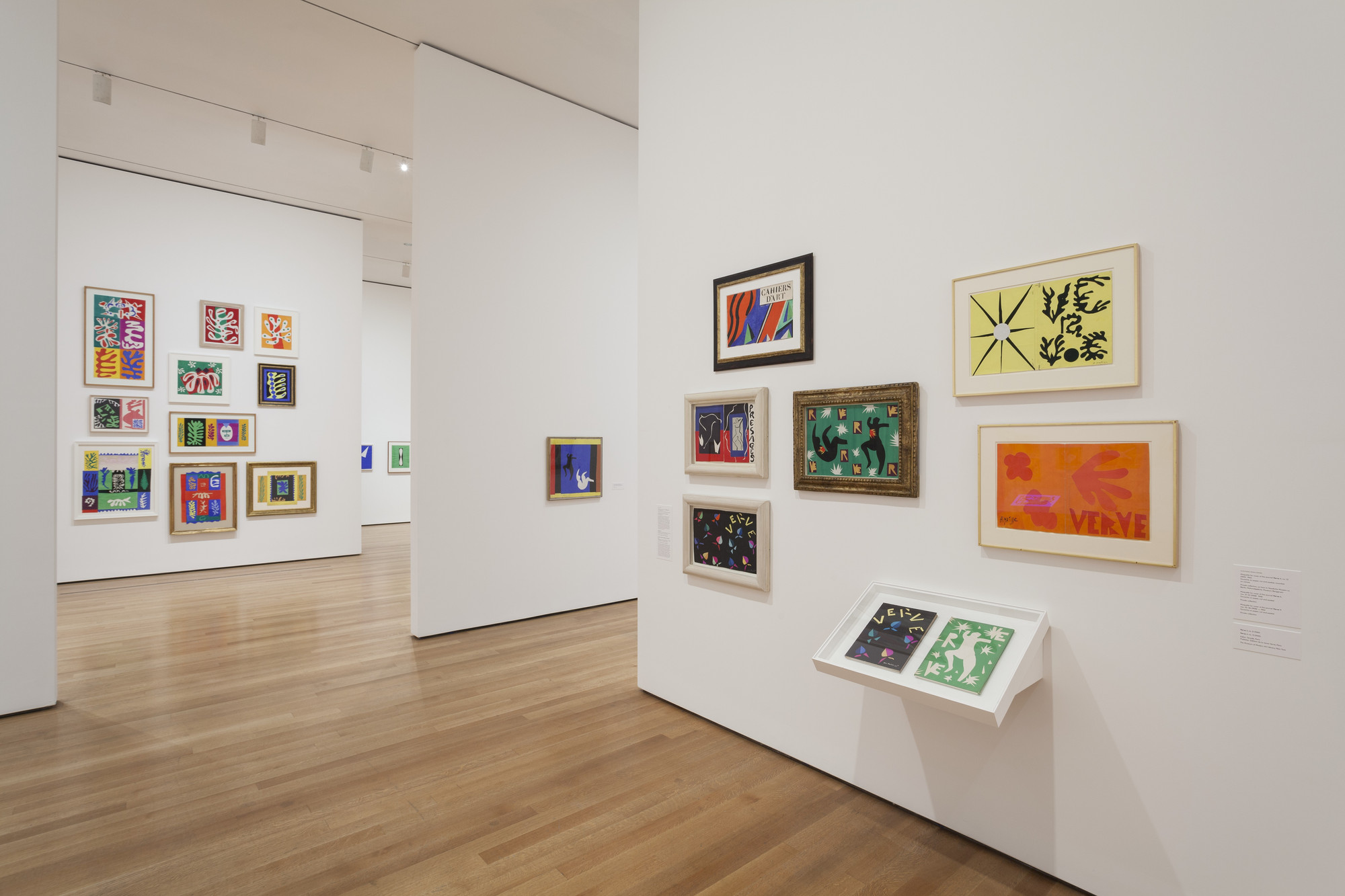 Installation view of the exhibition "Henri Matisse The CutOuts" MoMA