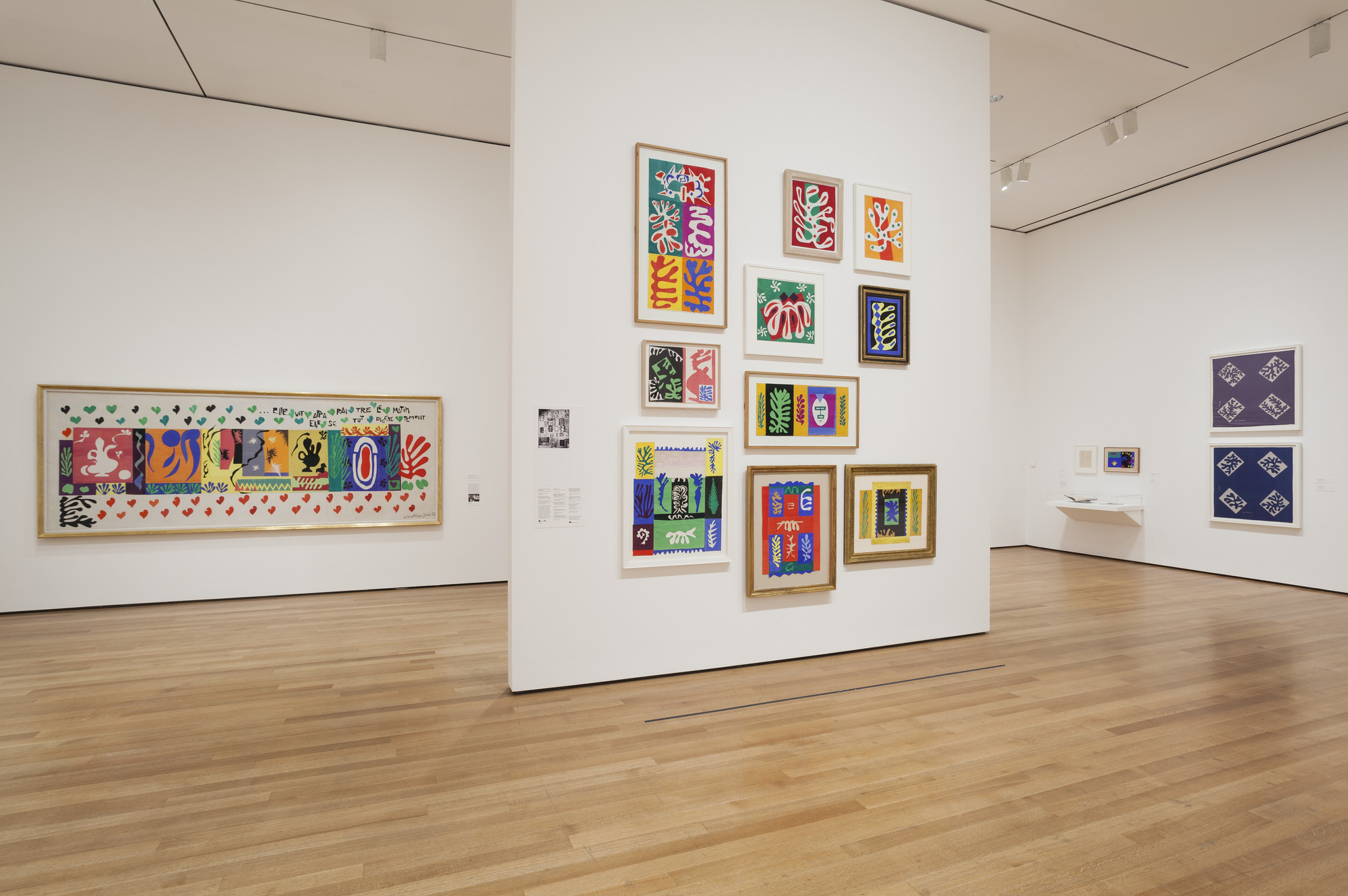 Installation view of the exhibition "Henri Matisse The CutOuts" MoMA