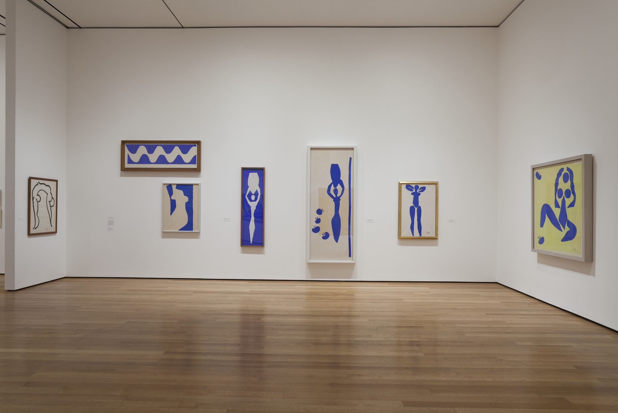 Installation view of the exhibition "Henri Matisse The CutOuts" MoMA