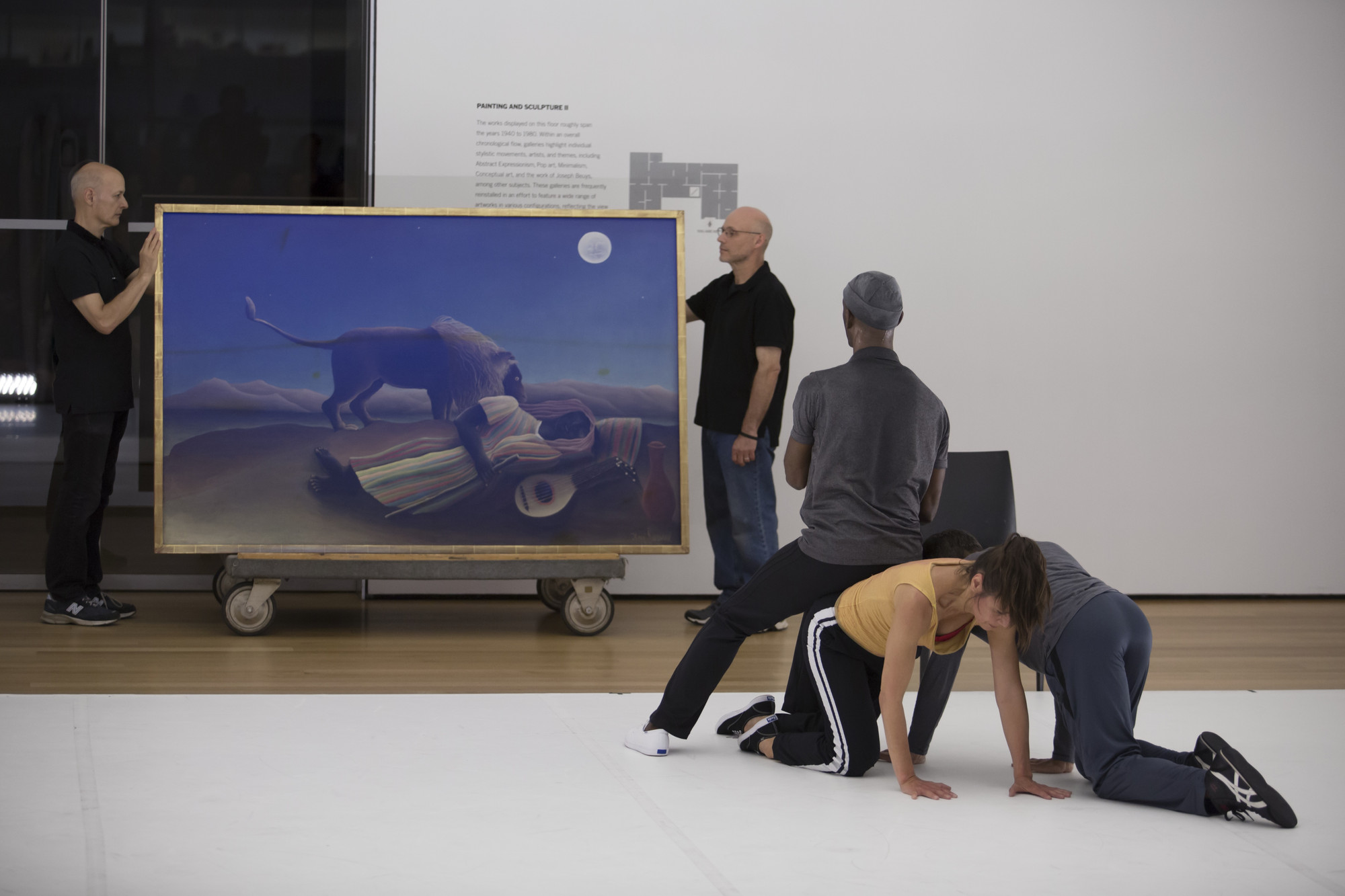 View of the performance "Yvonne Rainer The Concept of Dust, or How do