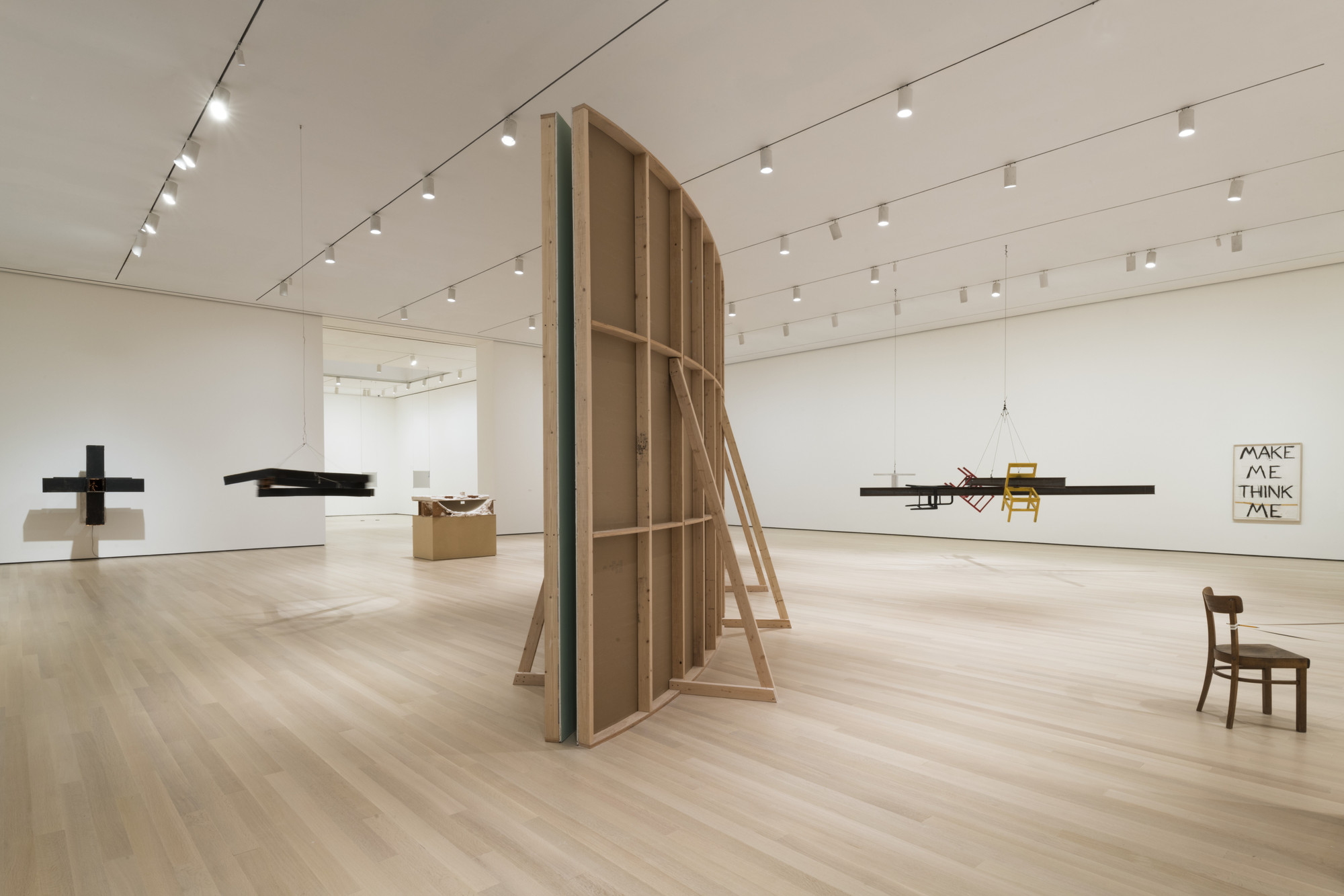 Installation view of the exhibition "Bruce Nauman