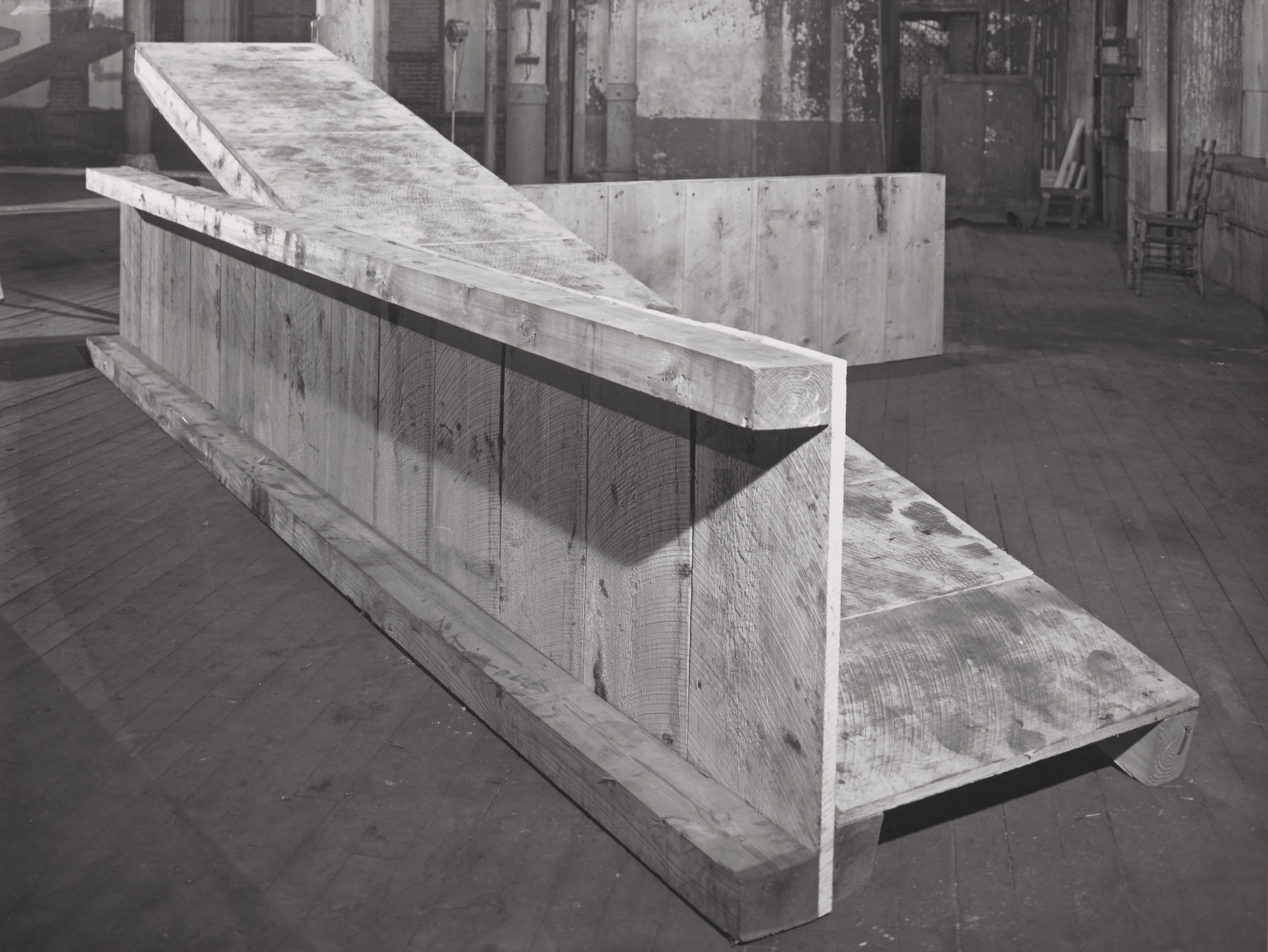Installation view of work by Bill Bollinger in the