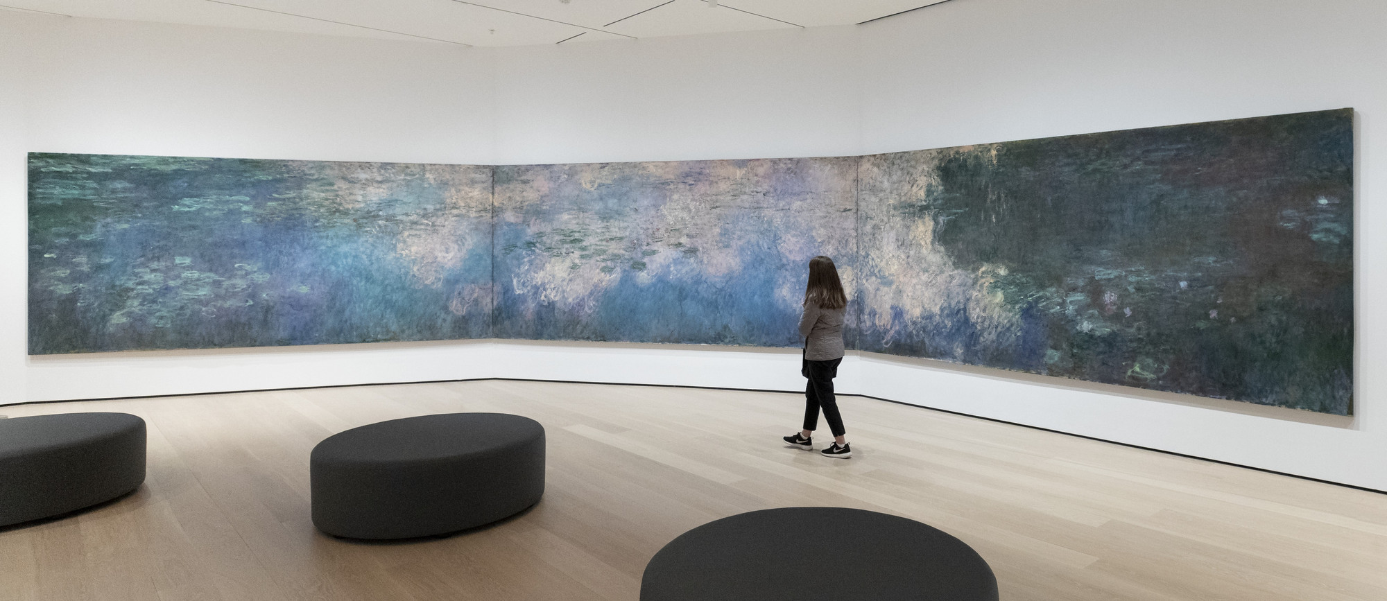 Installation view of the gallery "Claude Monet’s Water Lilies" in the