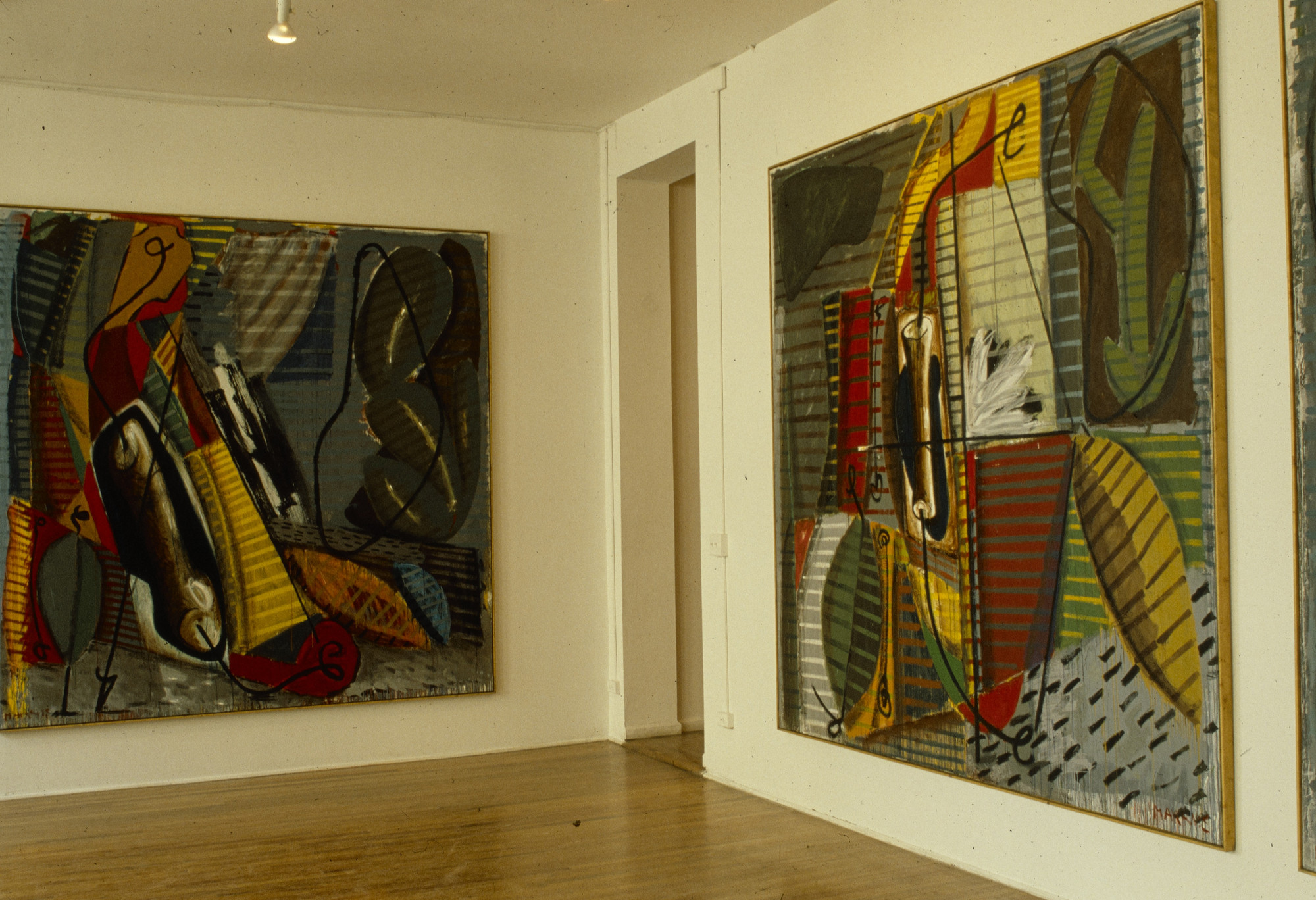 Installation view of work by Markus Lüpertz in the P.S. 1 exhibition ...