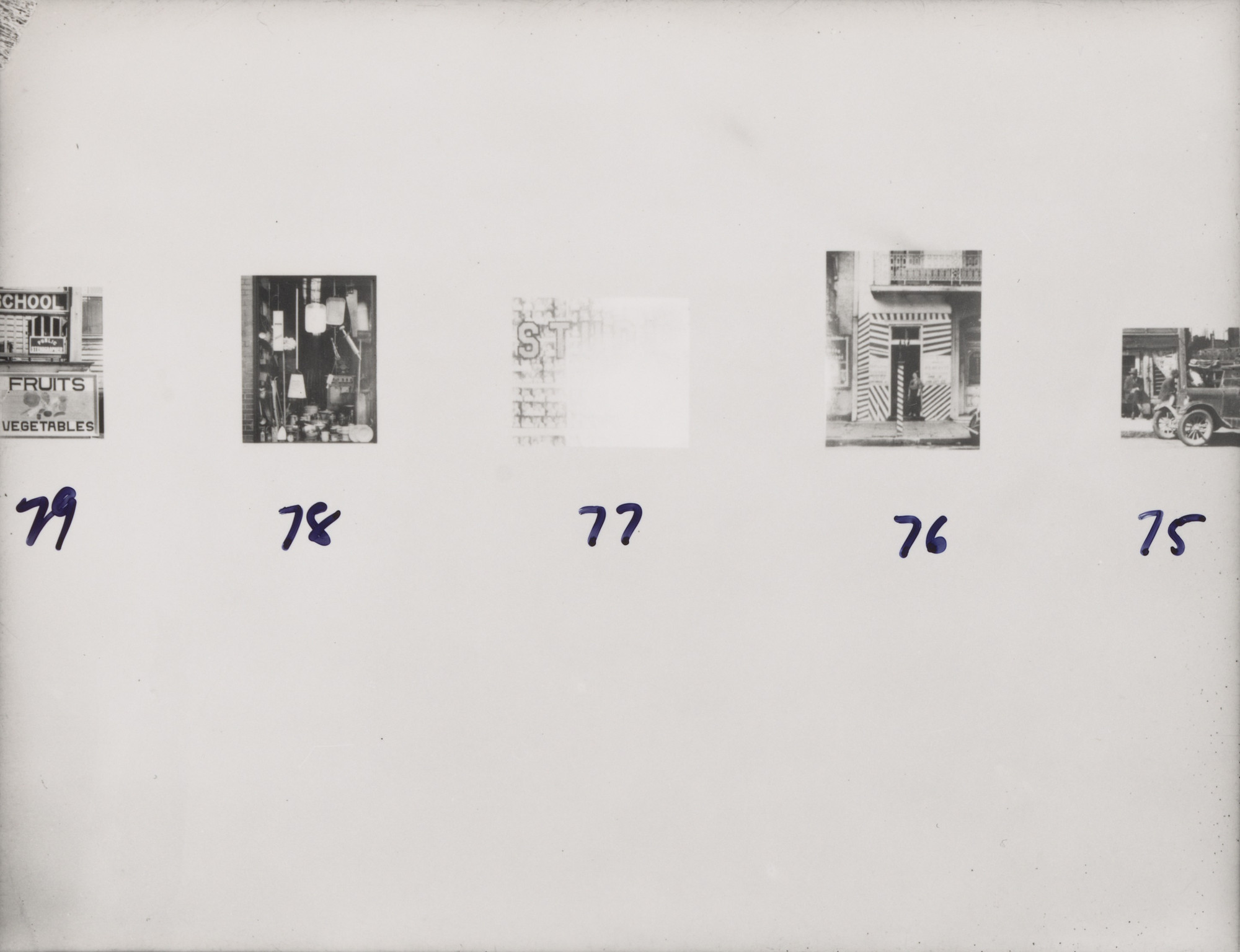 Four installation views of the exhibition, "Walker Evans American