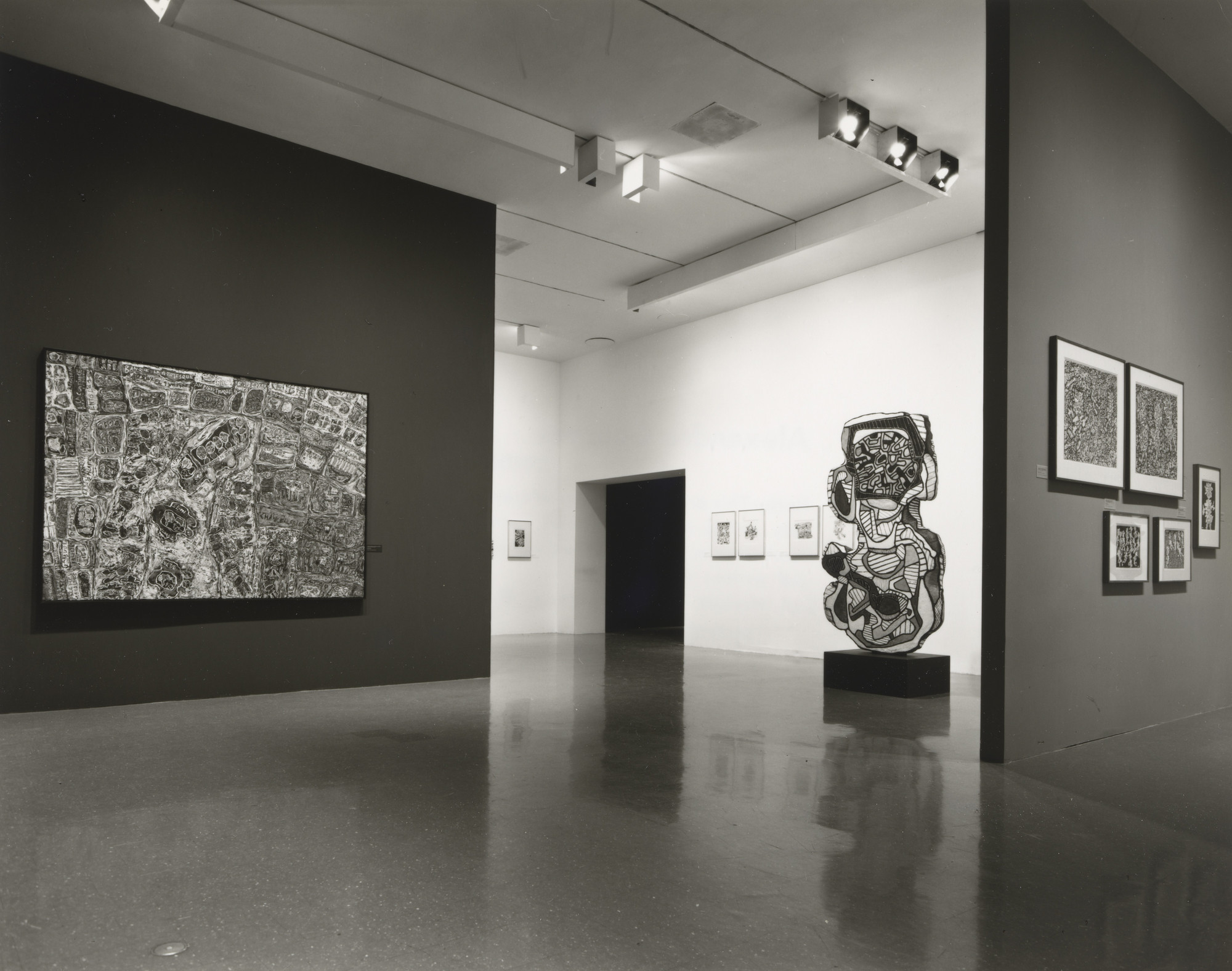 Installation view of the exhibition "Jean Dubuffet at the Museum of