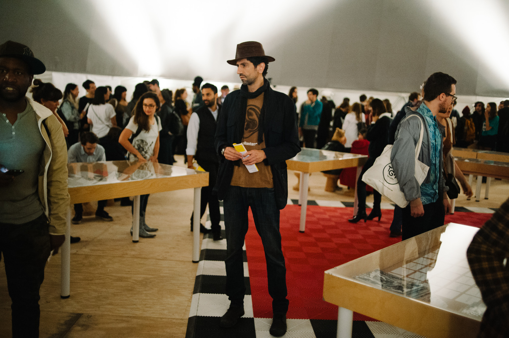Installation view of the exhibition "The NY Art Book Fair Report" MoMA