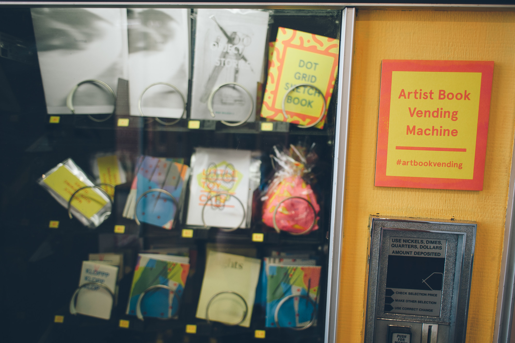 Installation view of the exhibition "The NY Art Book Fair Report" MoMA