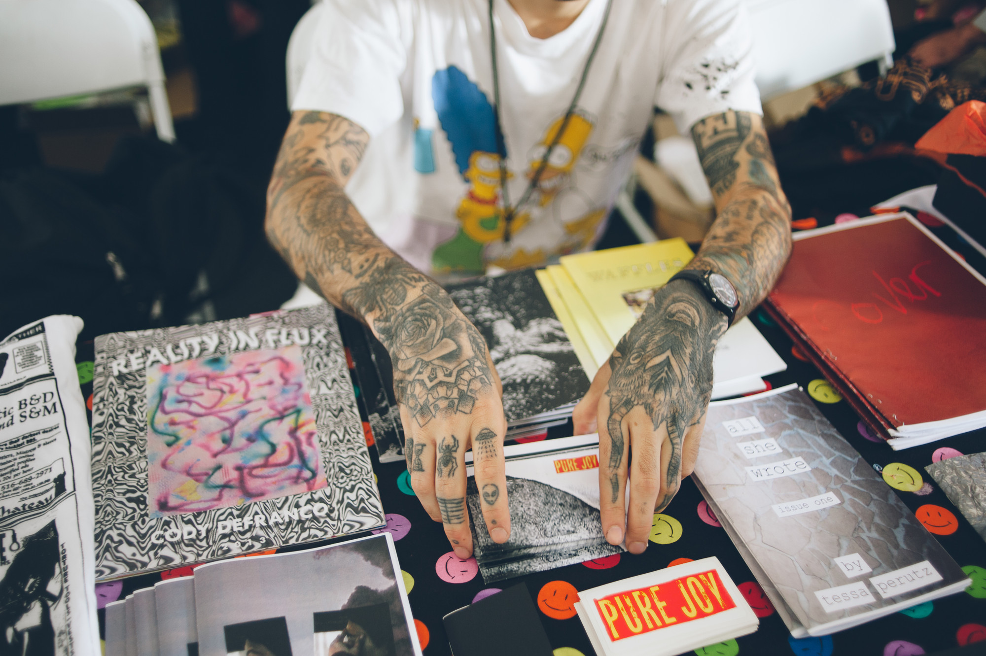 Installation view of the exhibition "The NY Art Book Fair Report" MoMA