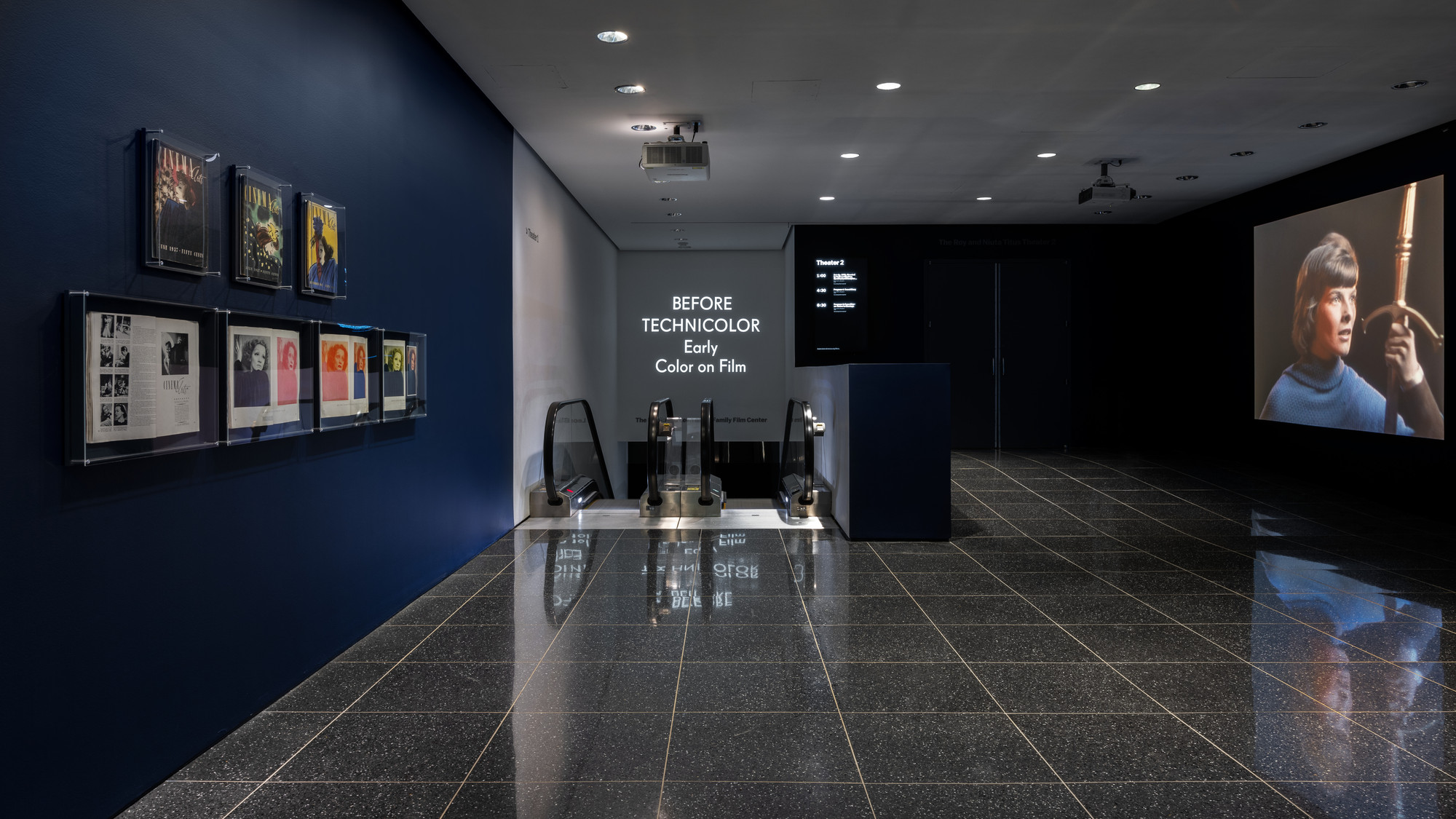 Installation view of the exhibition "Before Technicolor Early Color on