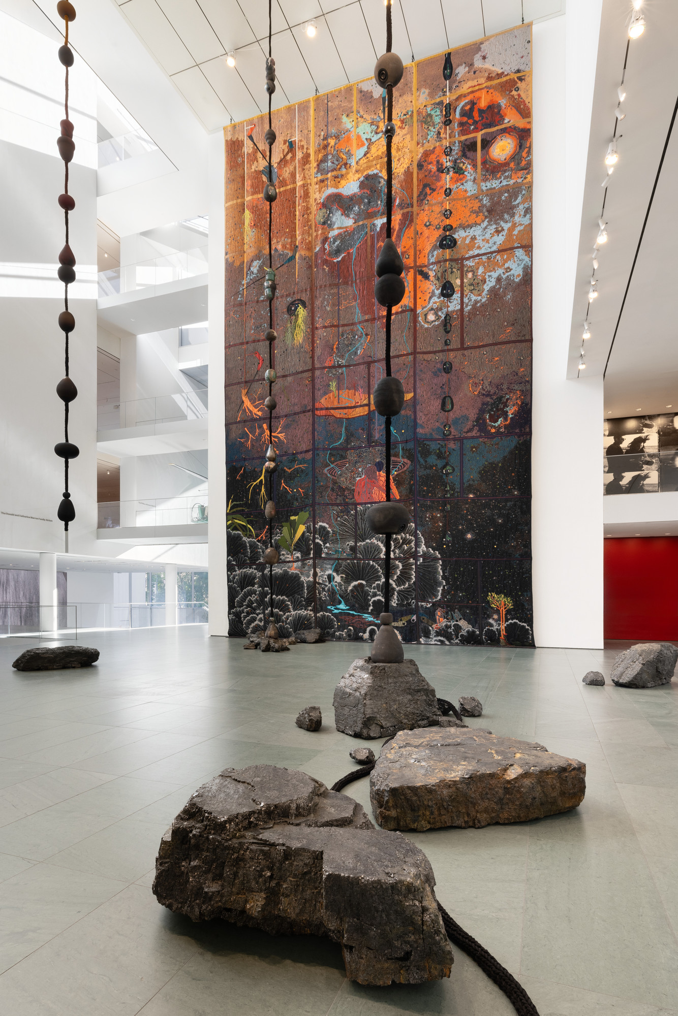 Installation view of the exhibition “Otobong Nkanga: Cadence