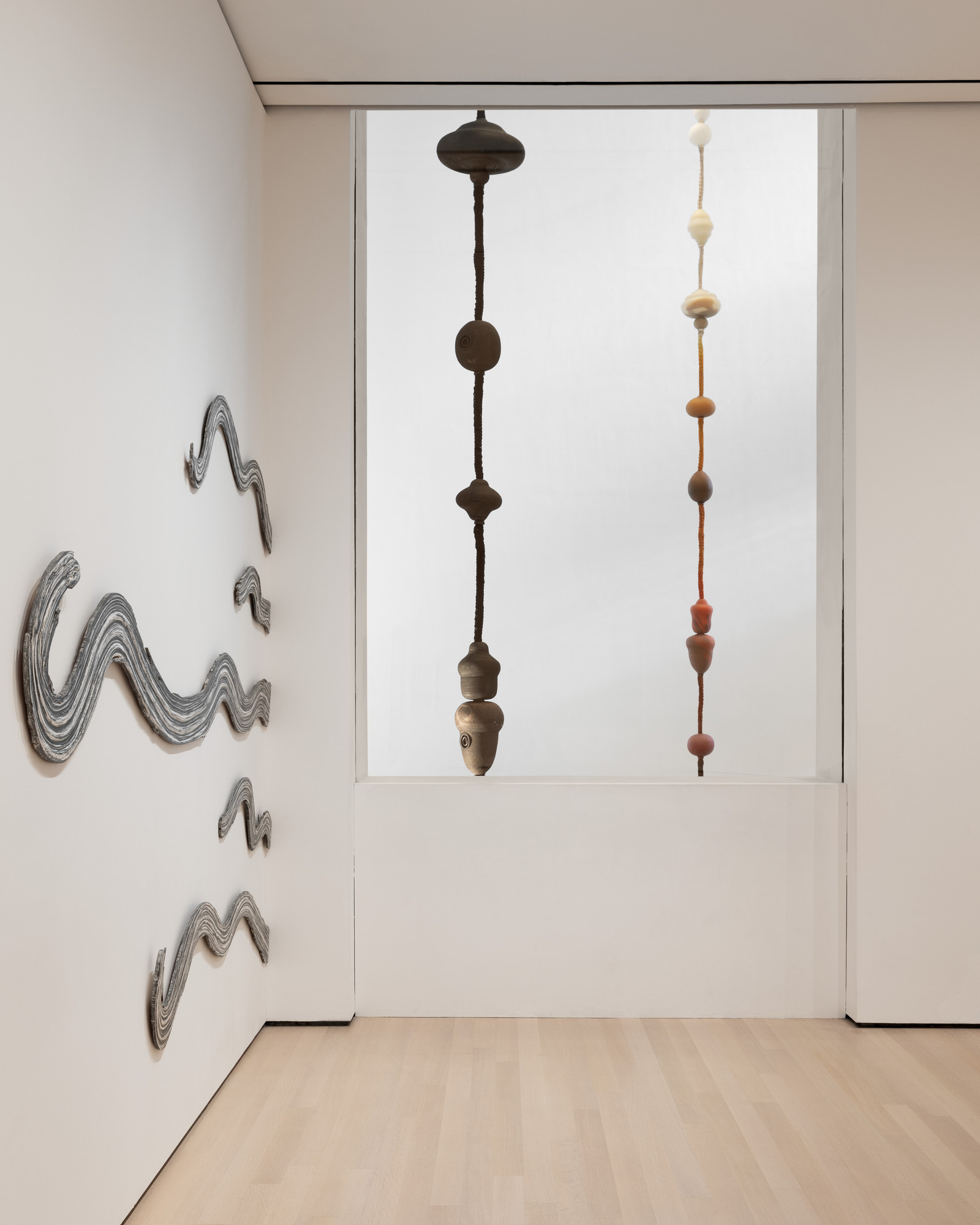 Installation view of the exhibition “Otobong Nkanga: Cadence