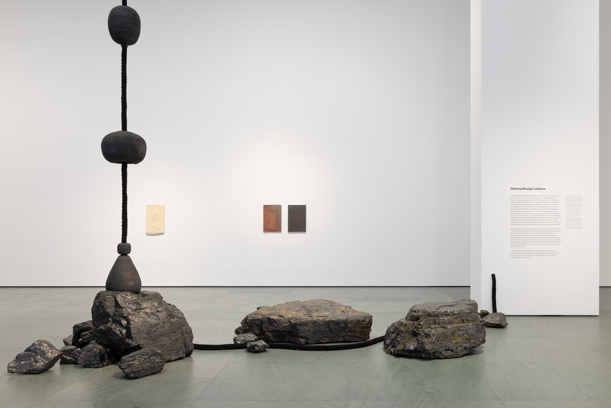 Installation view of the exhibition “Otobong Nkanga: Cadence
