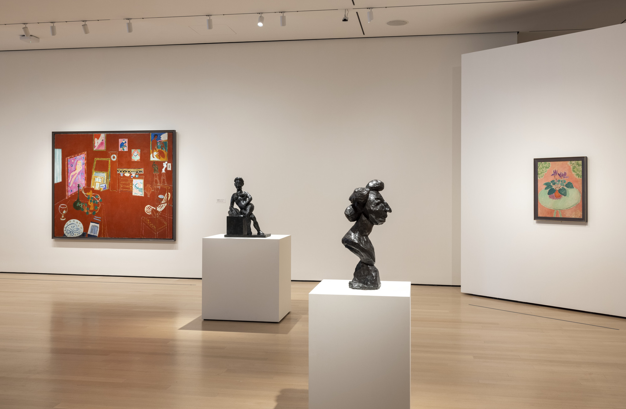 Installation view of the exhibition matisse the red studio moma