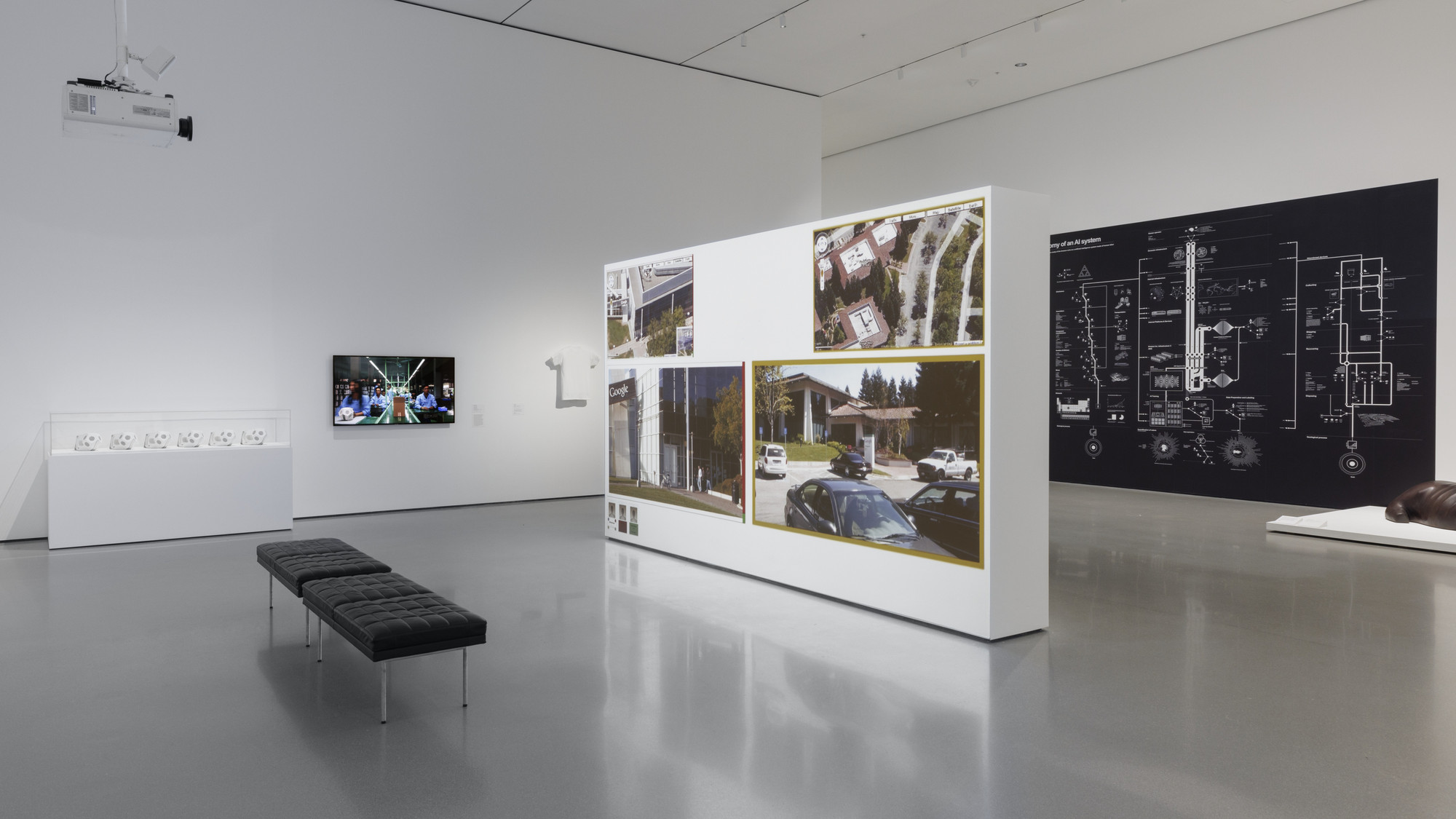 Installation view of the gallery "Systems" in the exhibition