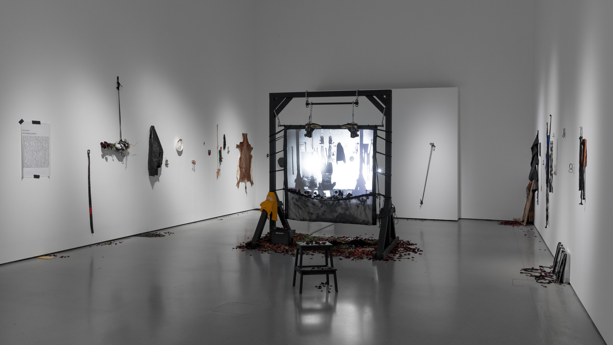 Installation view of the exhibition "Tiona Nekkia McClodden's The Brad