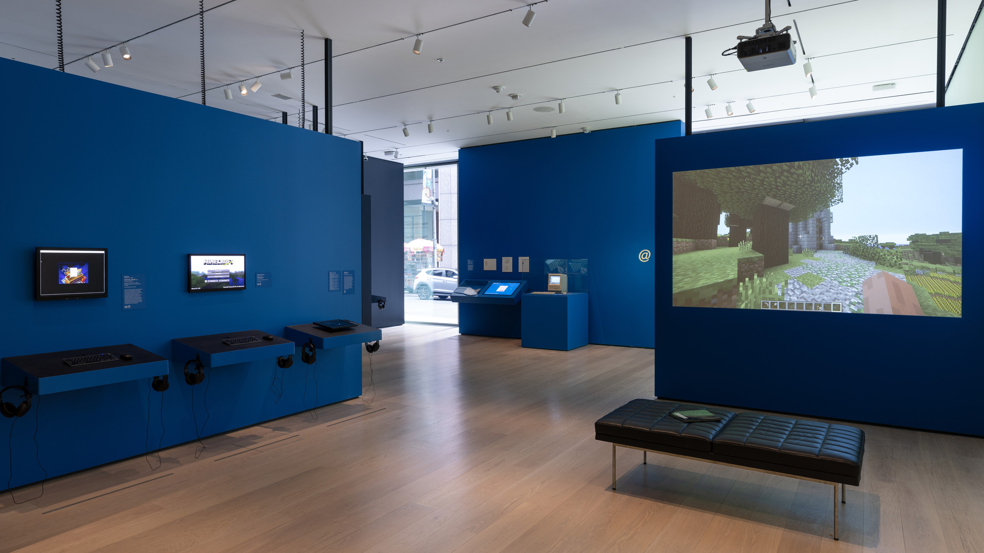Installation view of the exhibition "Never Alone Video Games and Other