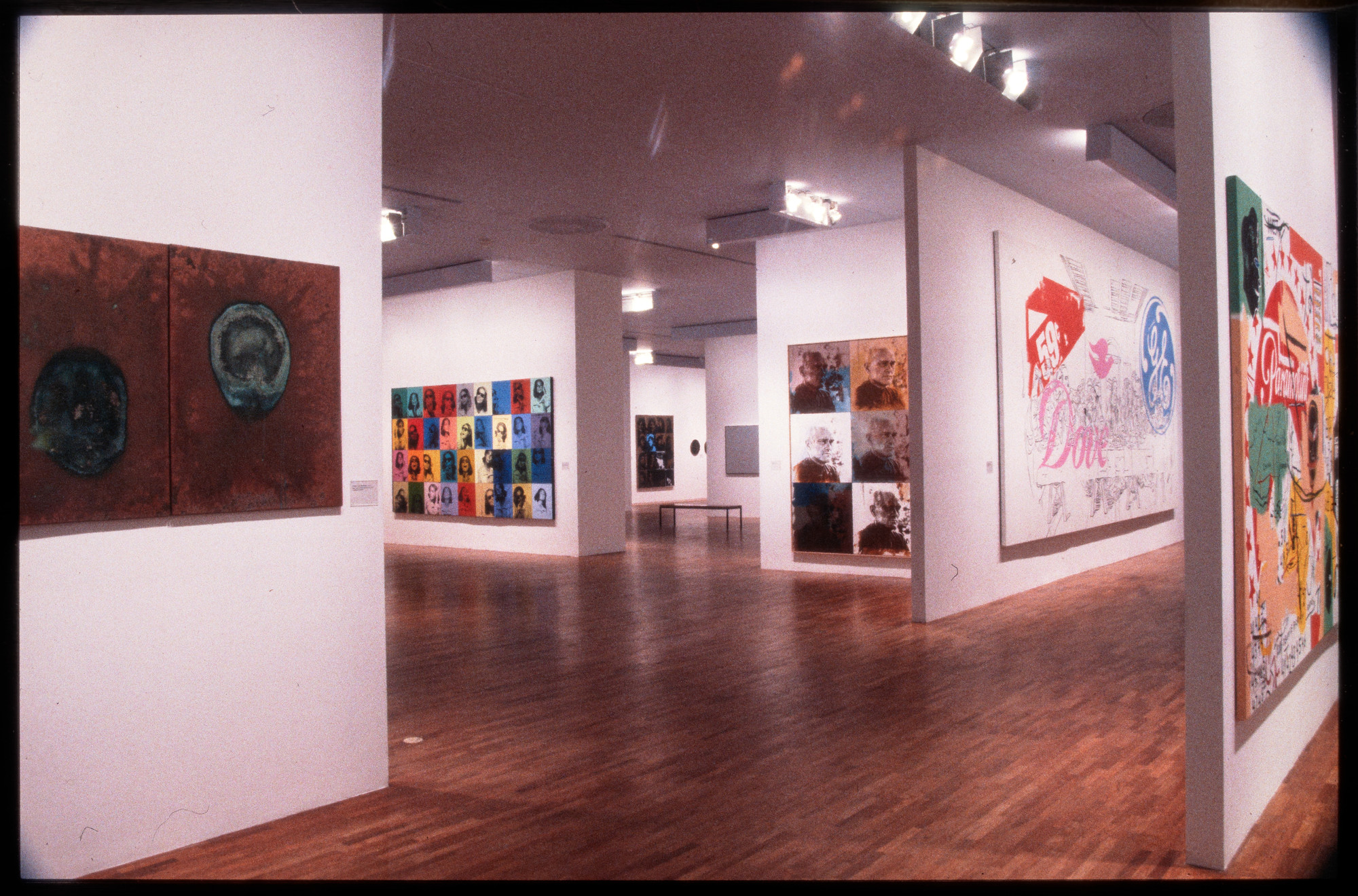 Installation view of the exhibition "Andy Warhol A Retrospective" MoMA