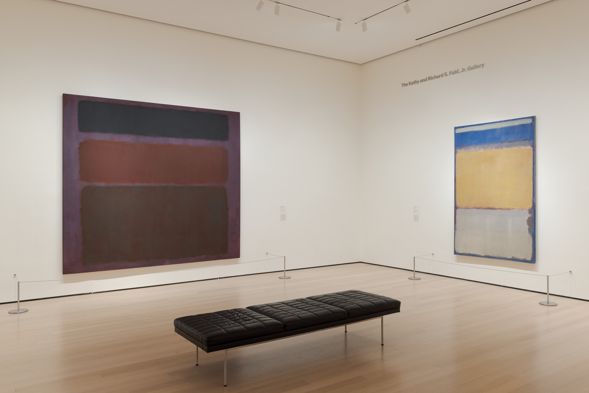 Installation view of the gallery mark rothko in the exhibition
