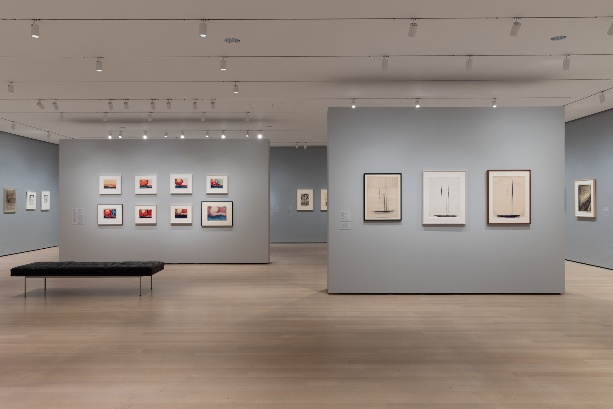 Installation View Of The Exhibition Georgia O Keeffe To See Takes installation-view-of-the-exhibition-georgia-o-keeffe-to-see-takes