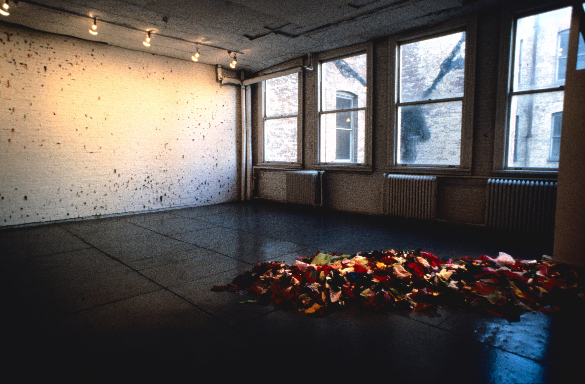 Installation view of work by Kimsooja in the P.S. 1 exhibition 