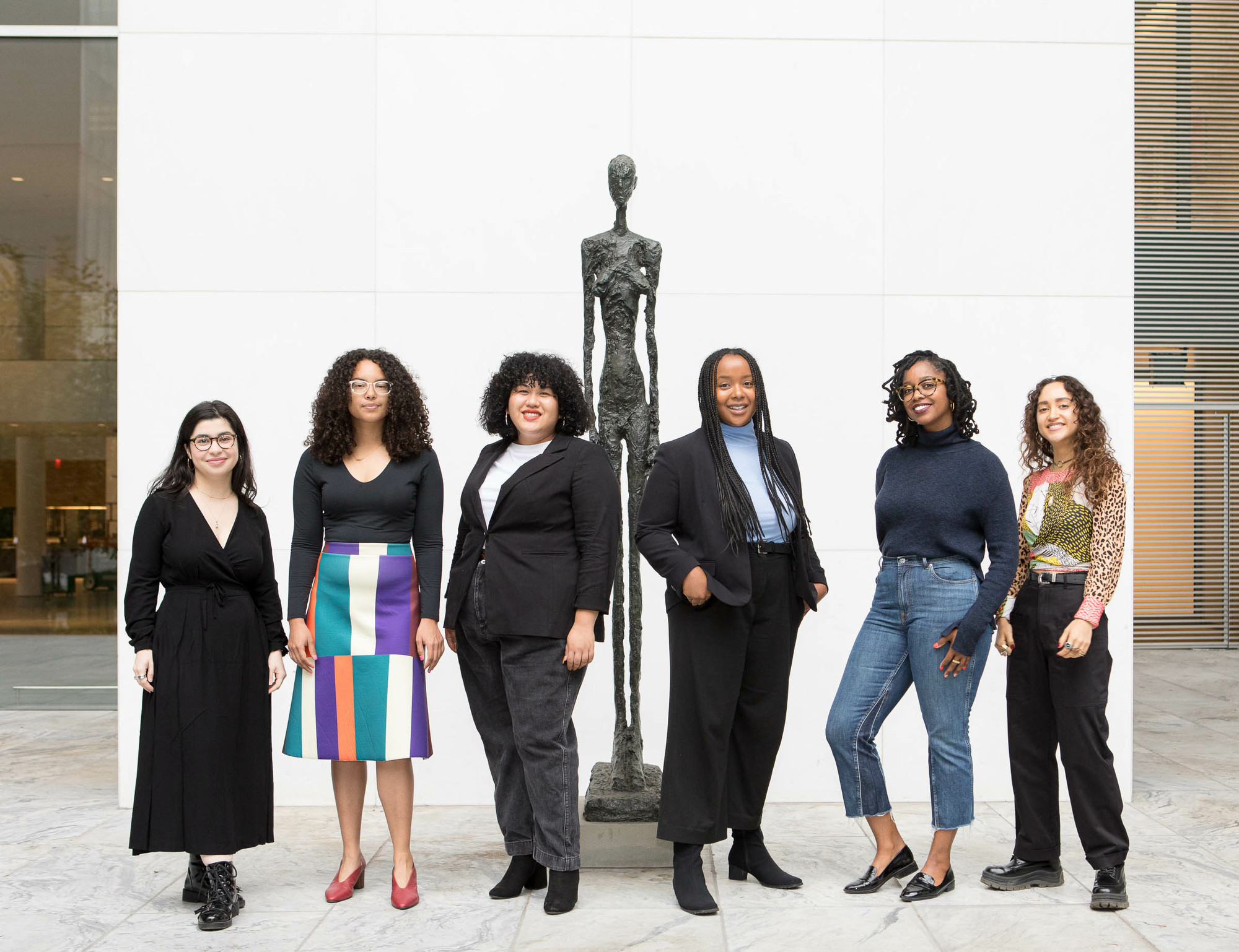 2019–21 MoMA/Studio Museum Fellows are Zuna Maza, Jordan Jones, Isabelle Hui Saldaña, Makayla Bailey, Ravon Ruffin, and Angelique Rosales Salgado