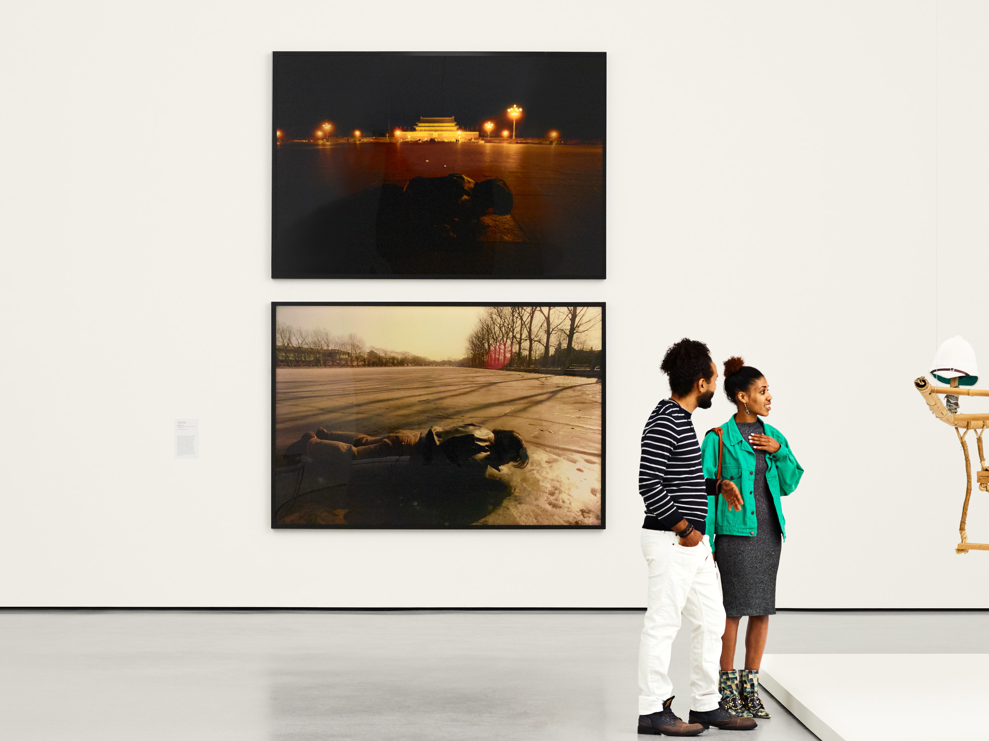 Photo: Noah Kalina. Shown: Song Dong. Breathing. 1996. Two color transparencies (diptych), two light boxes, printed 2018. Carl Jacobs Fund. © 2019 Song Dong