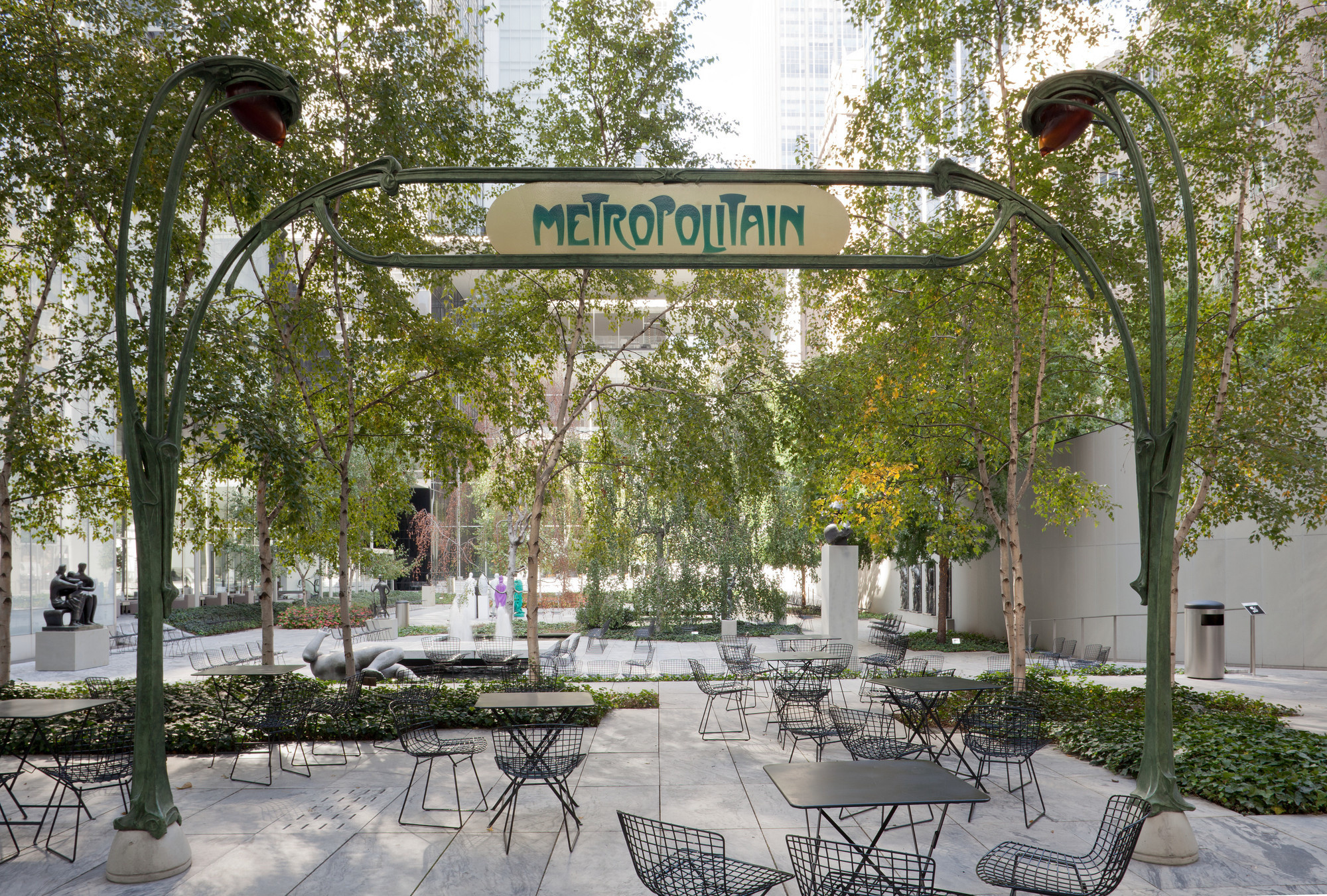 Hector Guimard. Entrance Gate to Paris Subway (Métropolitain) Station, Paris, France. c.1900. Gift of Régie Autonome des Transports Parisiens. Installation view, “Figure in the Garden,” May 20, 2011 - July 17, 2013, Museum of Modern Art, New York. Photo: Thomas Griesel