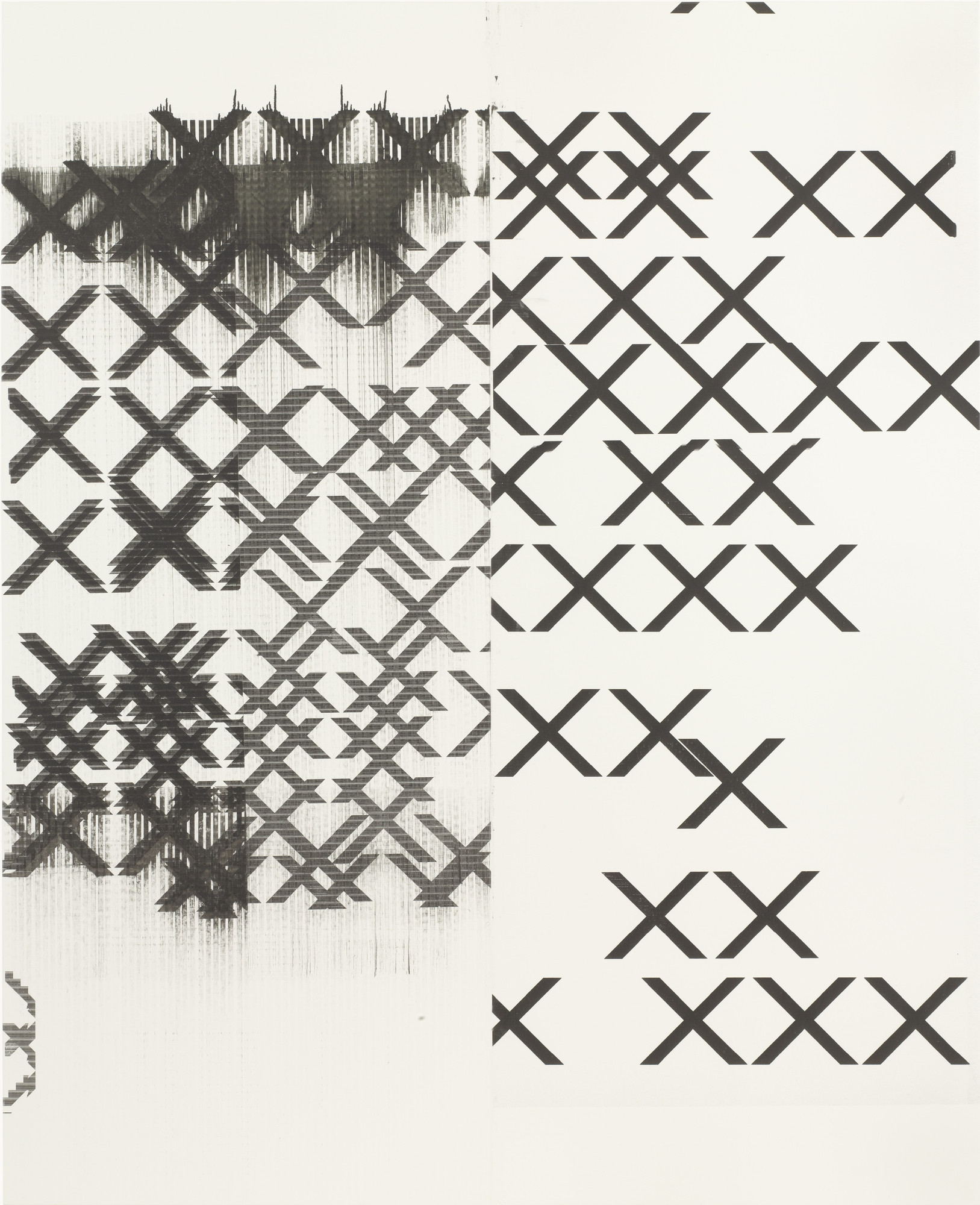 Wade Guyton. Untitled. Inkjet on canvas. Fund for the Twenty-First Century