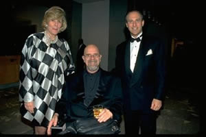 Chuck Close at the opening of his 1998 retrospective. The Museum of Modern Art Archives, NY: Public Information Event Photos, 366. Photo: Patrick McMullan