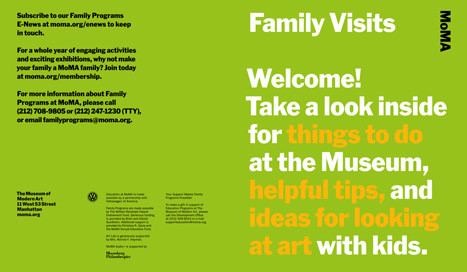 Family Visits brochure