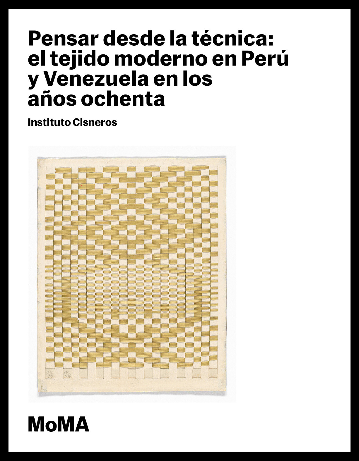 Portada del ensayo ‟Pensar desde la técnica: el tejido moderno en Perú y Venezuela en los años ochenta”