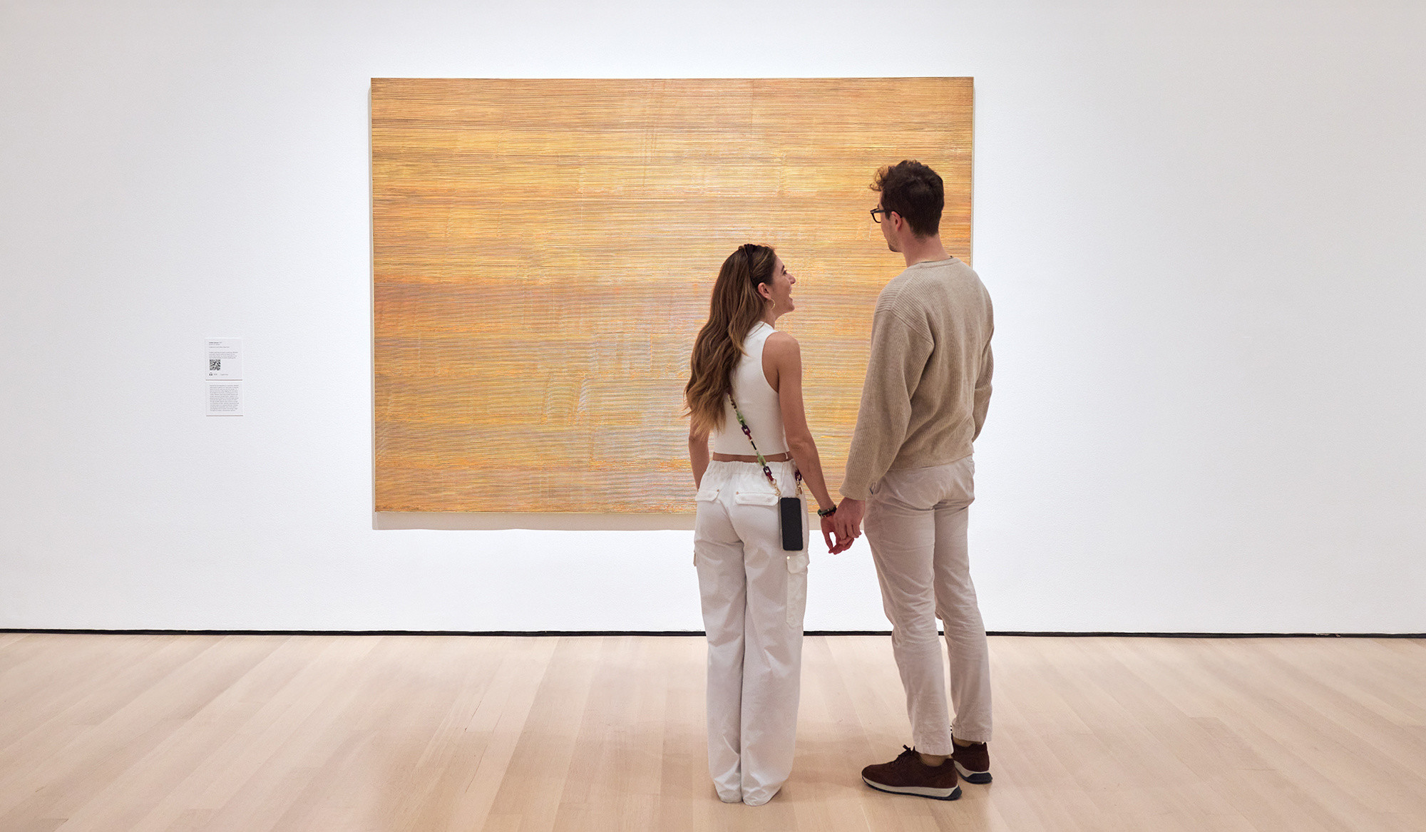 Jack Whitten. Golden Spaces. 1971. Acrylic on canvas. Collection Lonti Ebers, New York. Photo: Alycia Kravitz