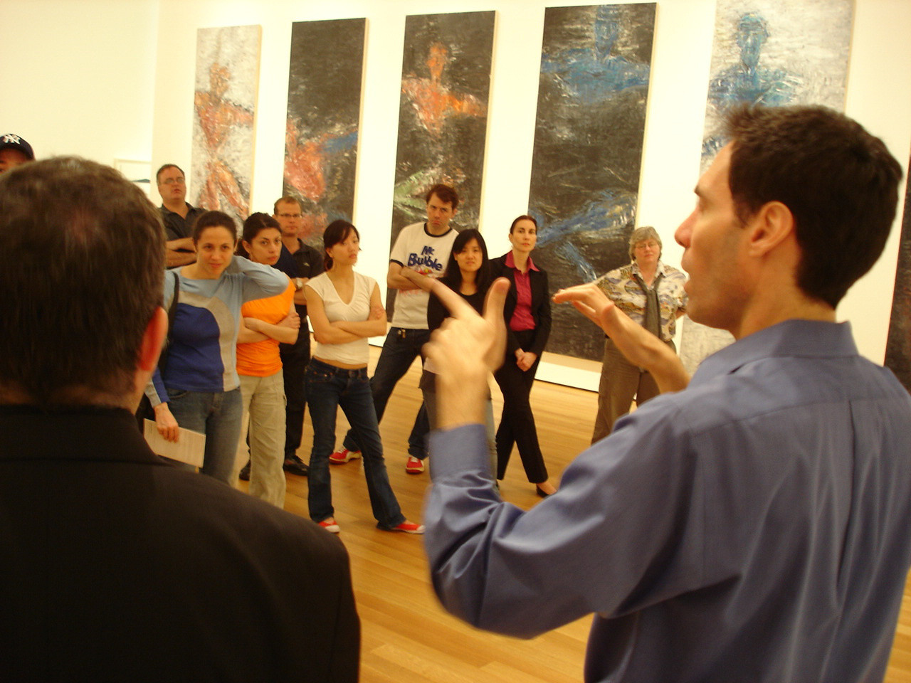 Deaf Professionals Happy Hour 2005. © Museum of Modern Art, New York. Photo: Zachary Handler