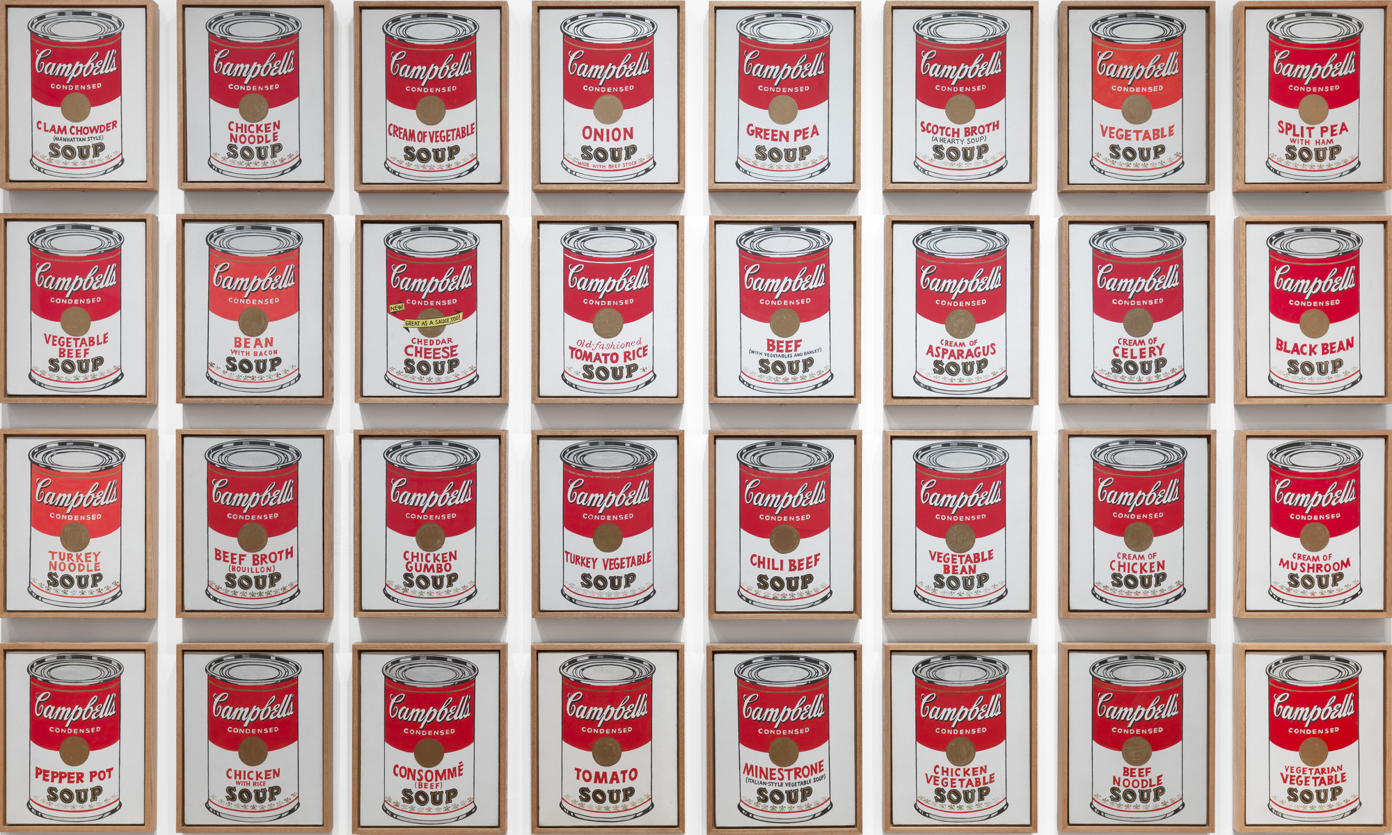 Andy Warhol. Campbell’s Soup Cans. 1962