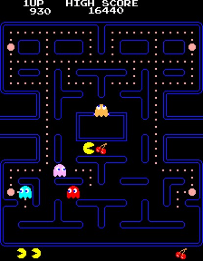 Pac-Man. 1980. Tōru Iwatani of NAMCO LIMITED, now NAMCO BANDAI Games Inc.