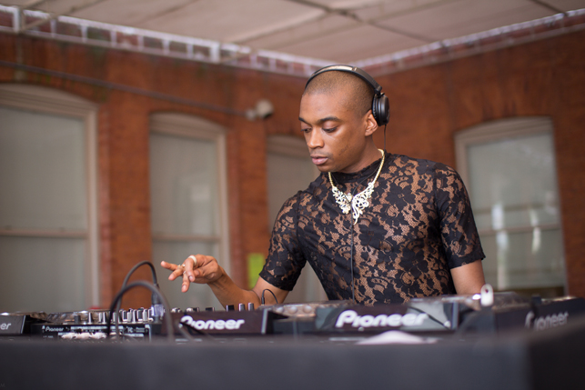 Lotic, MoMA PS1 Warm Up, Saturday, July 18, 2015. Photo: Mark Cole